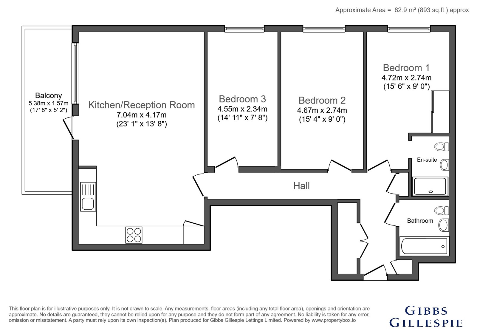 16, Grove Court, Harrow floorplan