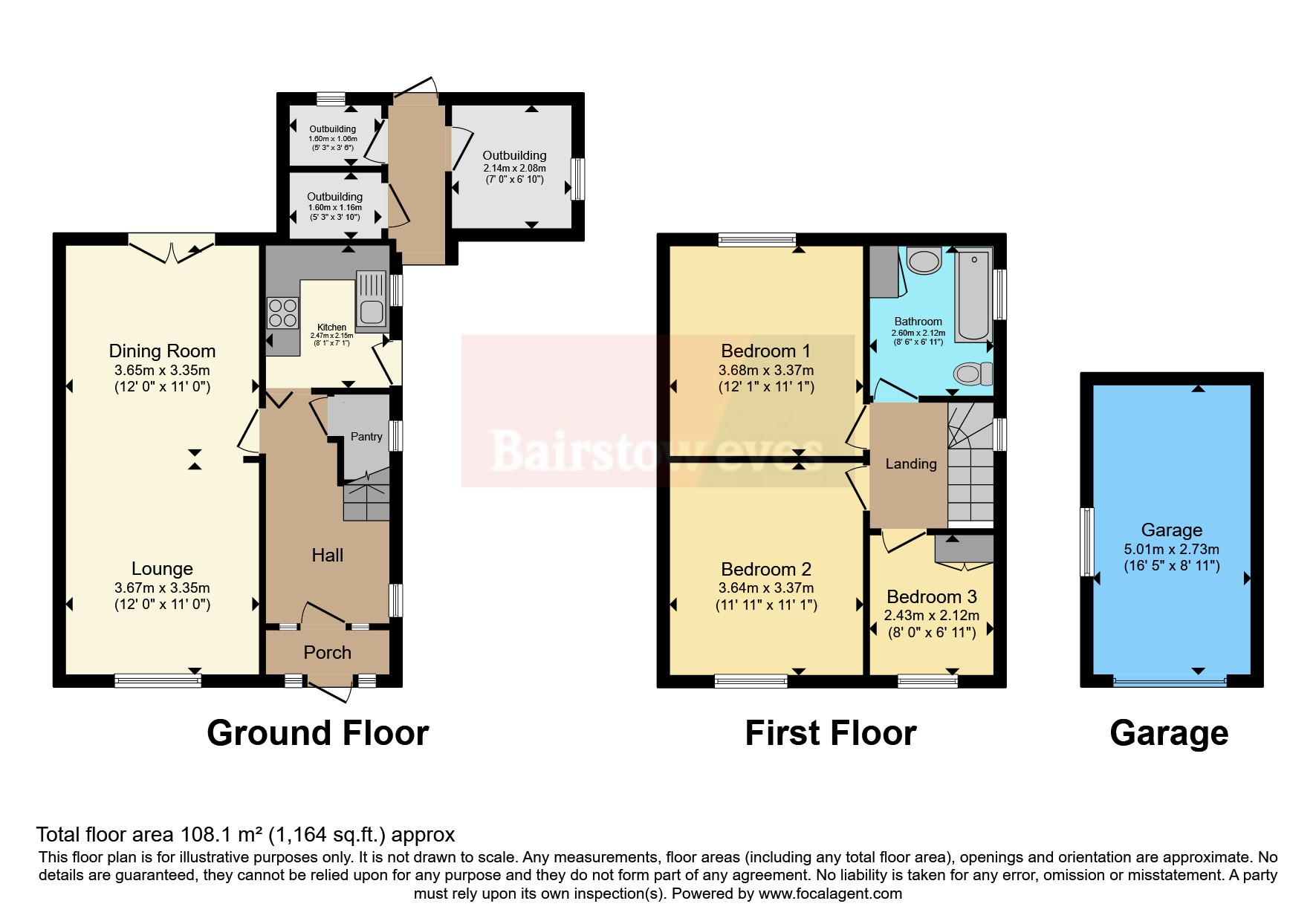 3, Netherfield Lane, Mansfield floorplan
