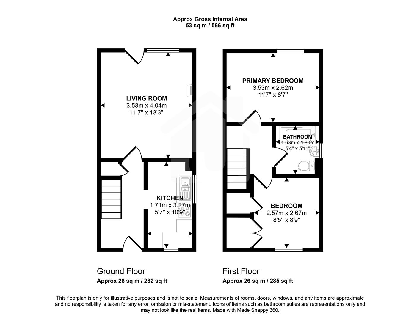 7, Manor Drive, Leicester floorplan