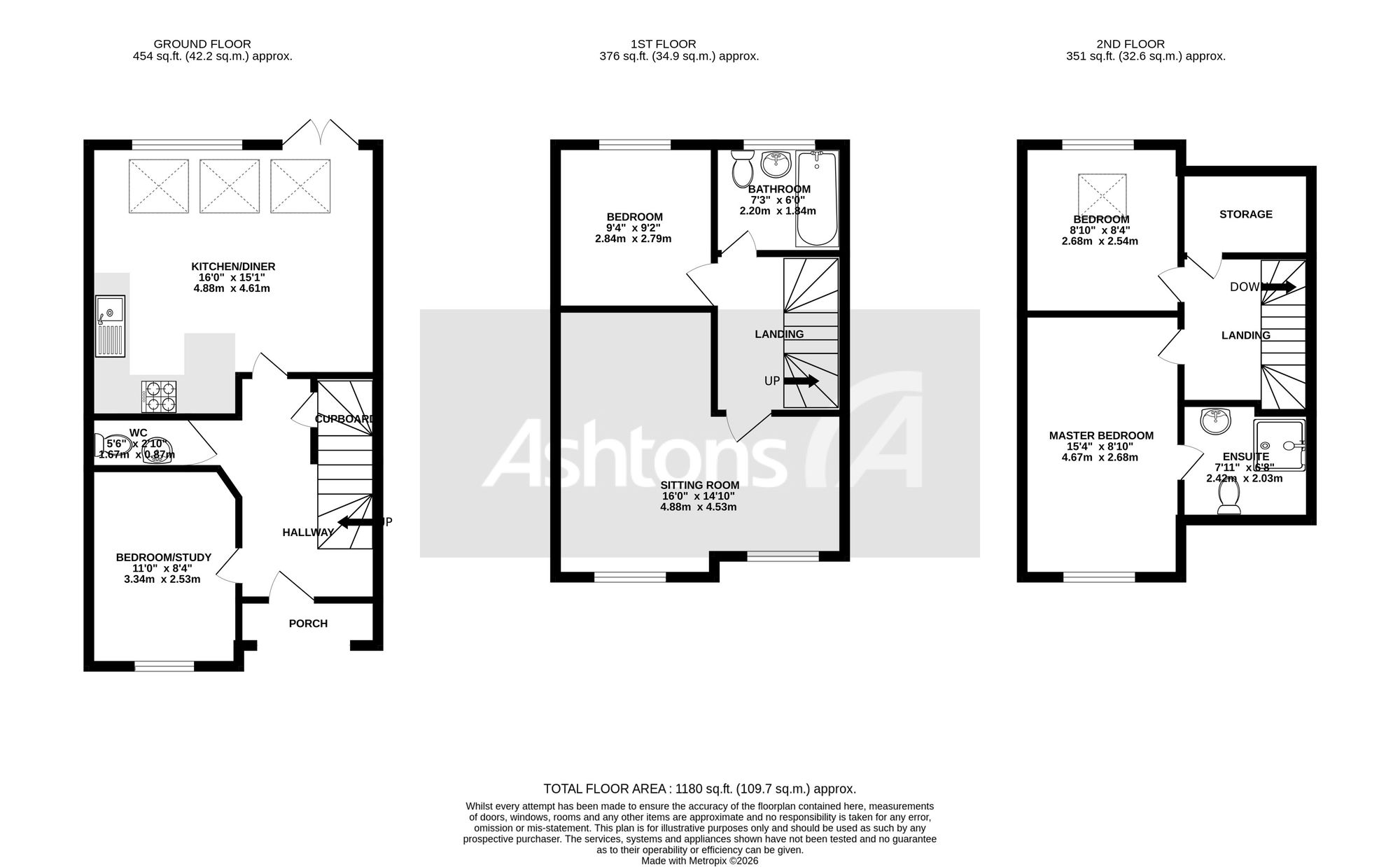 18 Yarn Close, St. Helens floorplan