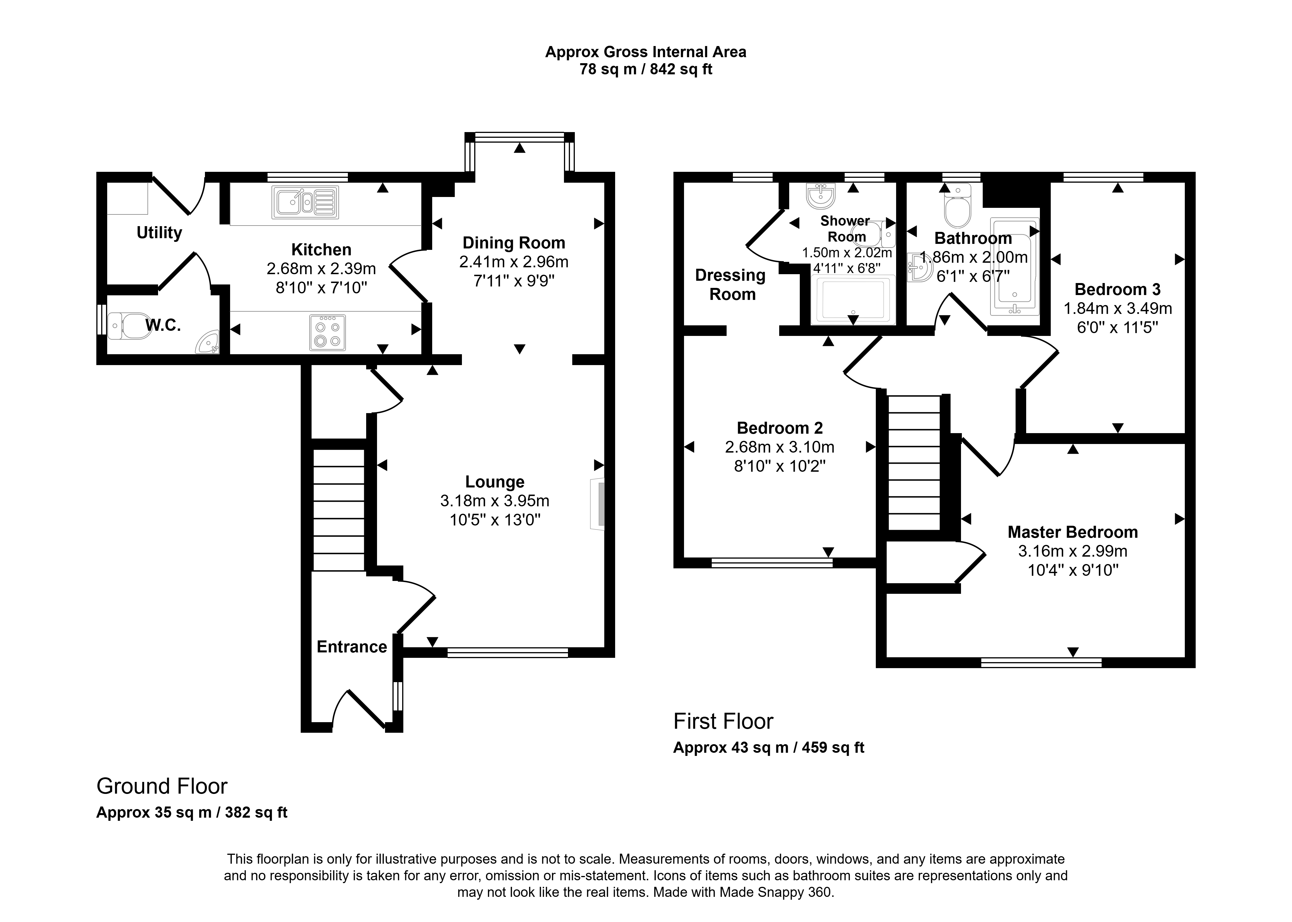 39, Chapel Drive, Consett floorplan