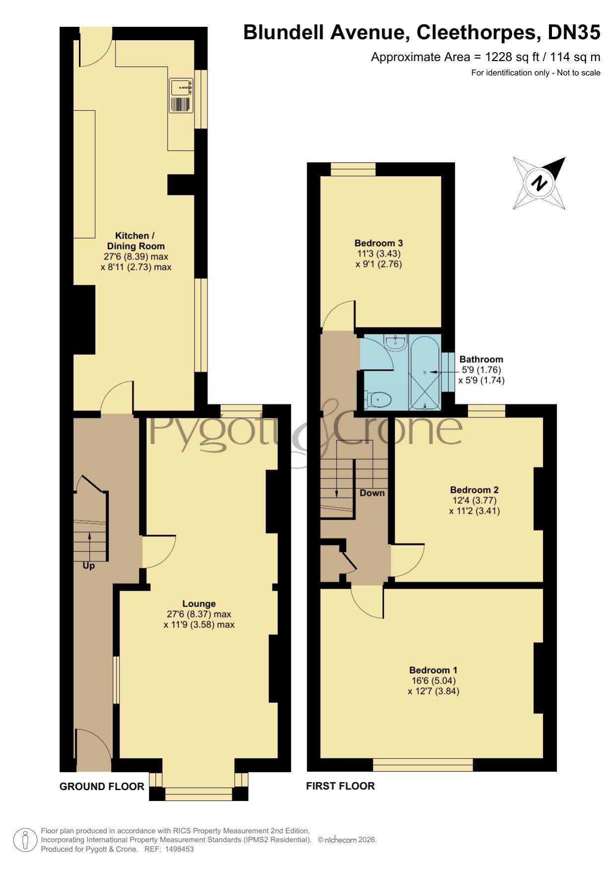 46, Blundell Avenue, Cleethorpes floorplan