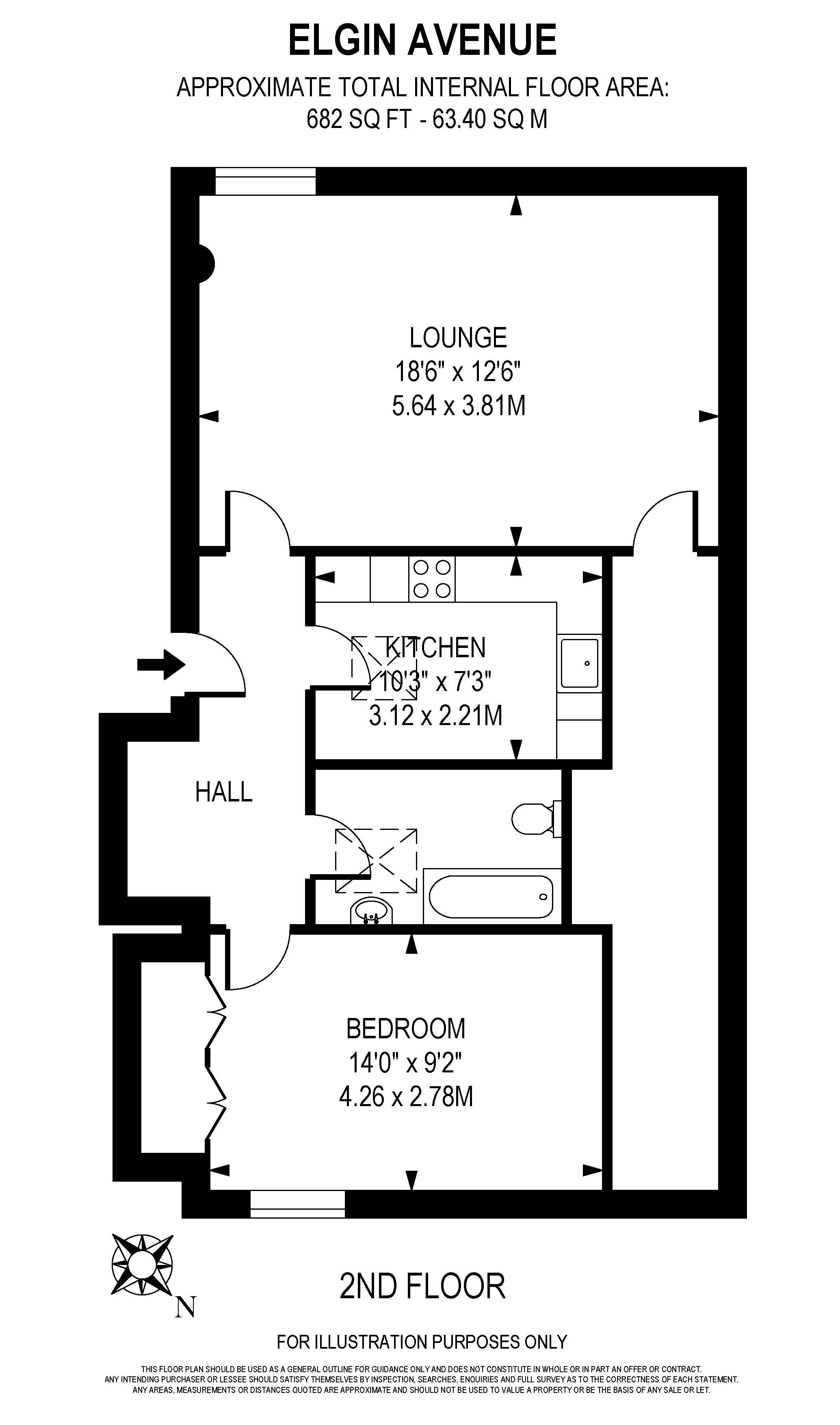 1 Bedrooms Flat to rent in Elgin Avenue, London W12