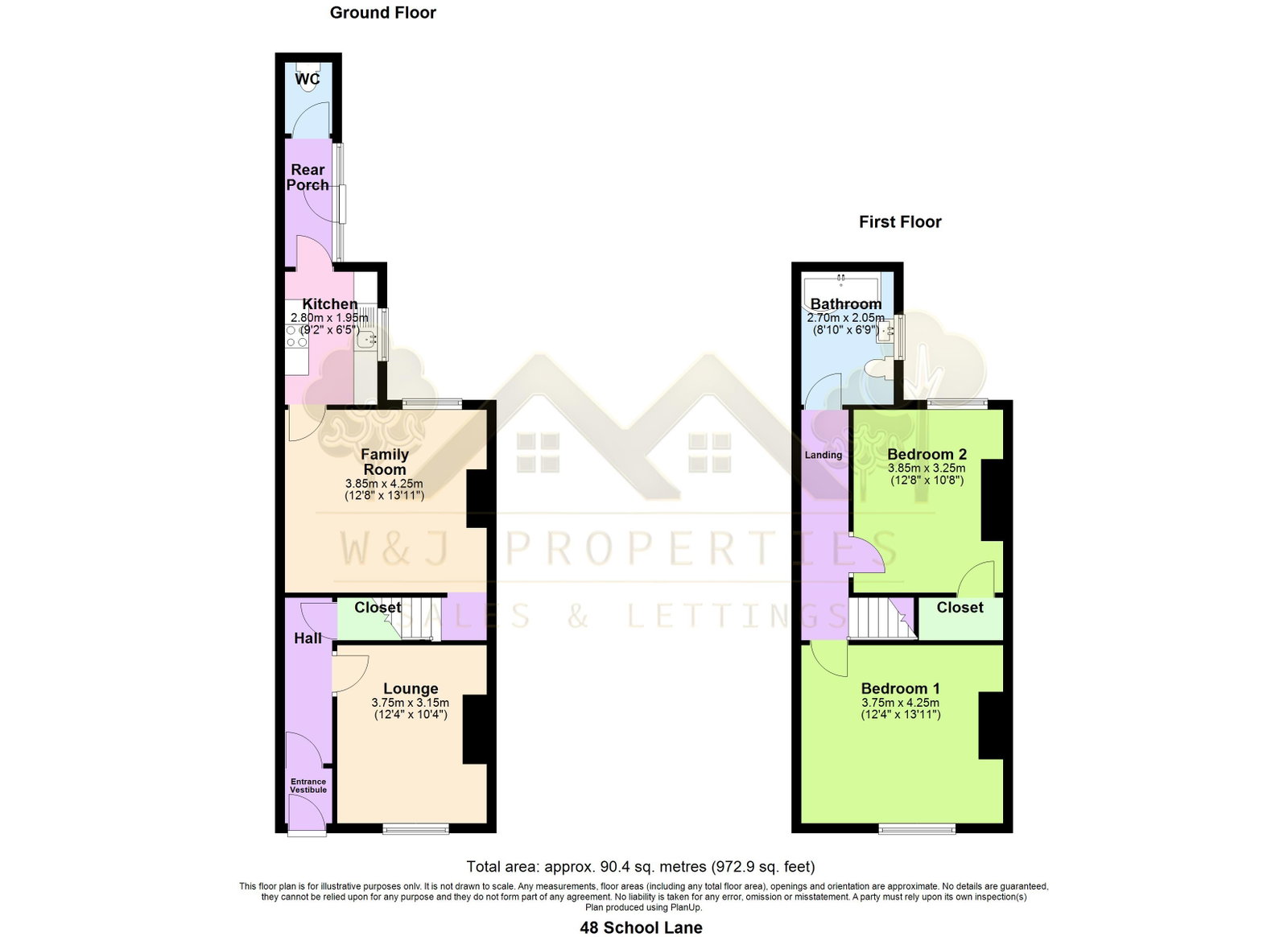 48, School Lane, Blackburn floorplan