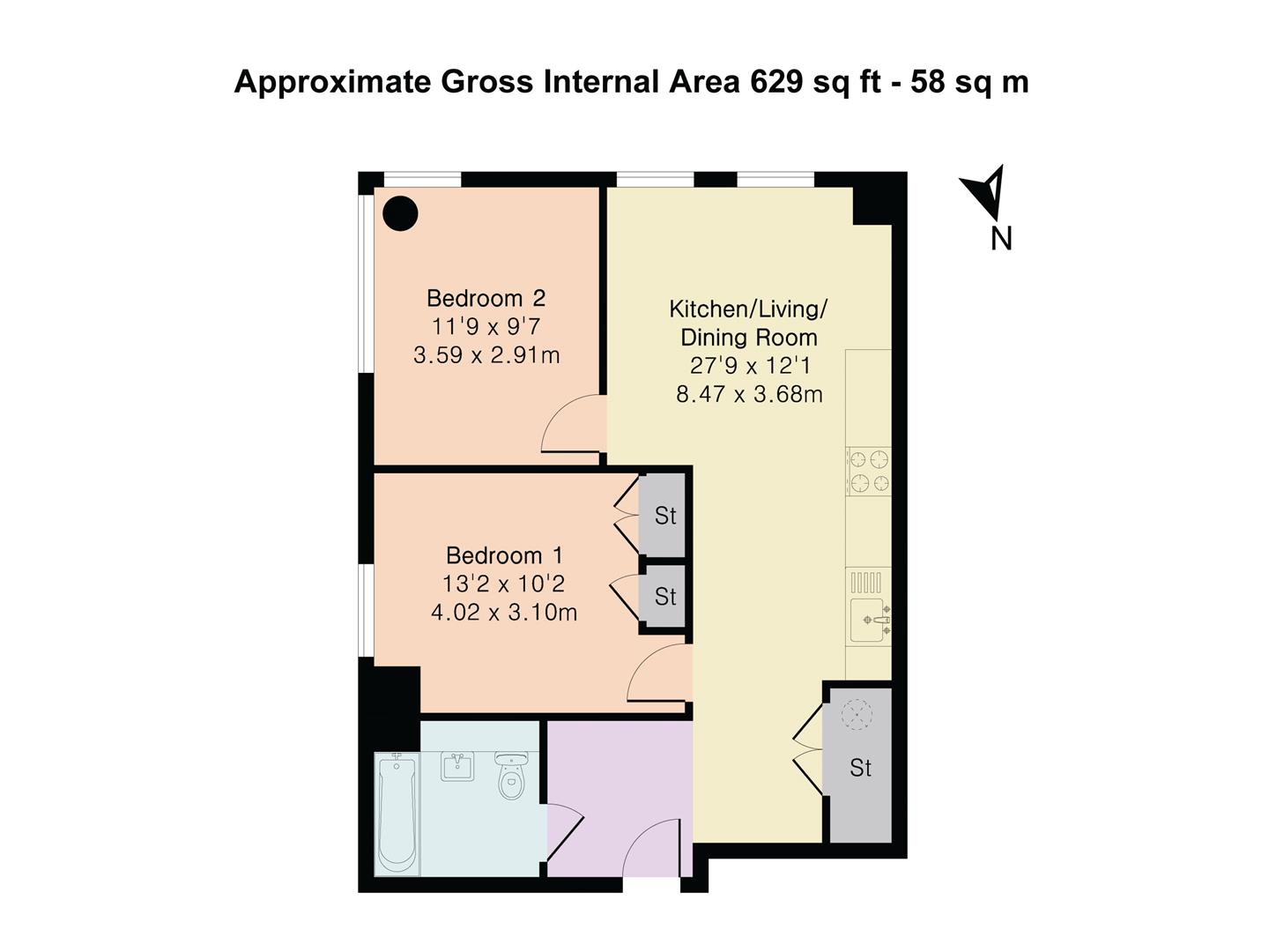 85, The Clarendon, 37 Clarendon Road, Watford floorplan