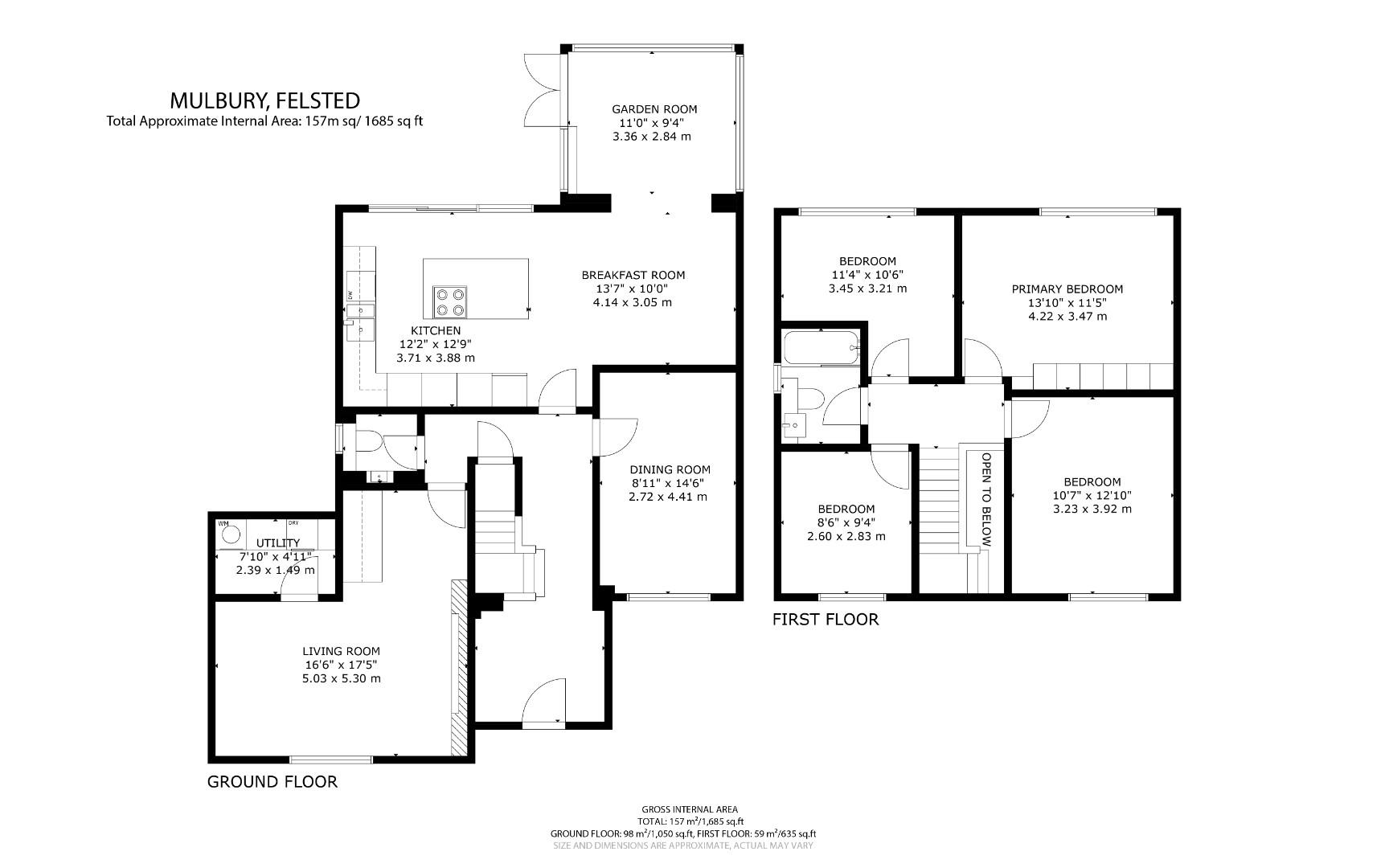 Mulbury House, Bannister Green, Dunmow floorplan