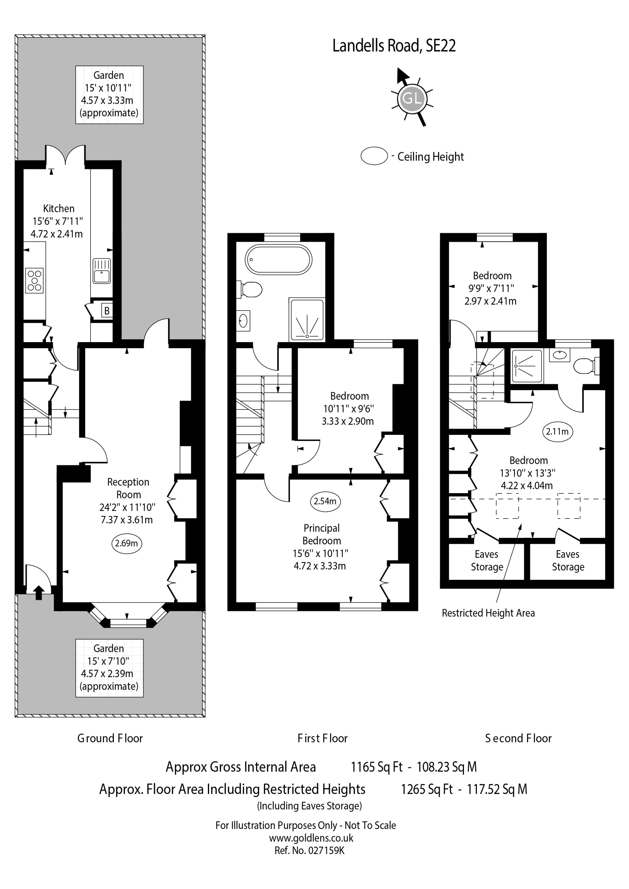 131, Landells Road, East Dulwich floorplan