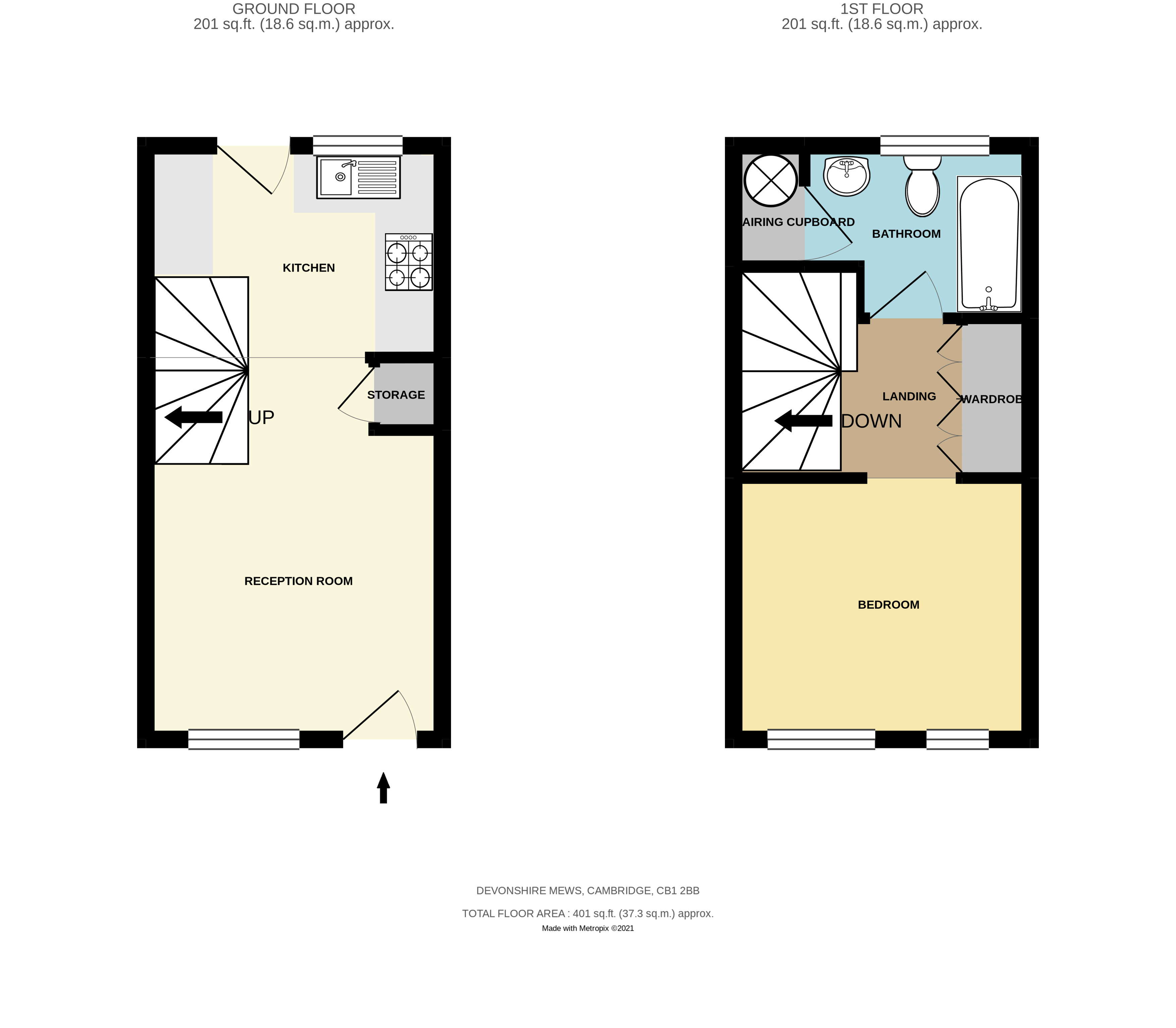 Devonshire Mews, Cambridge floorplan