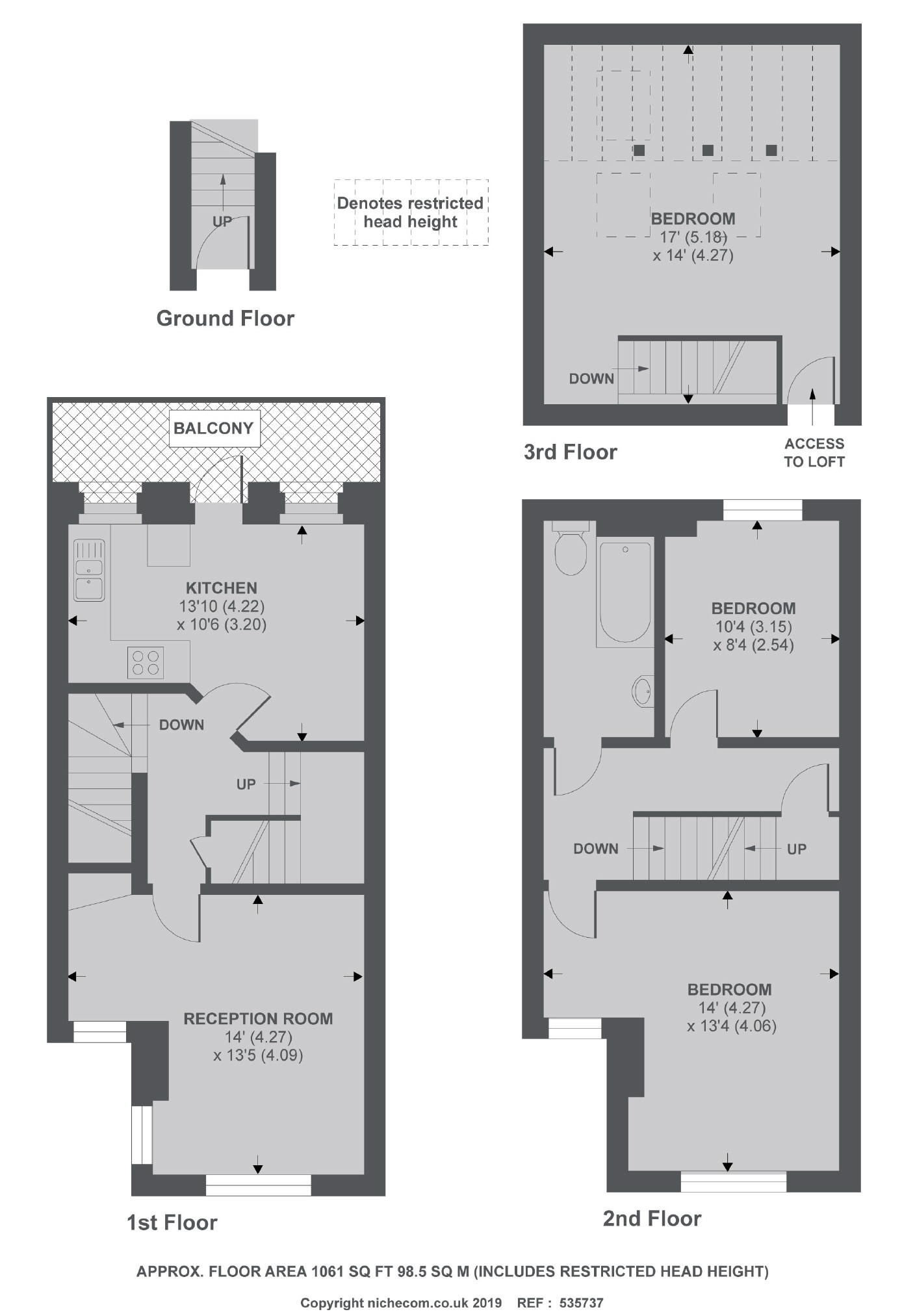 14, Shrubbery Road, London floorplan