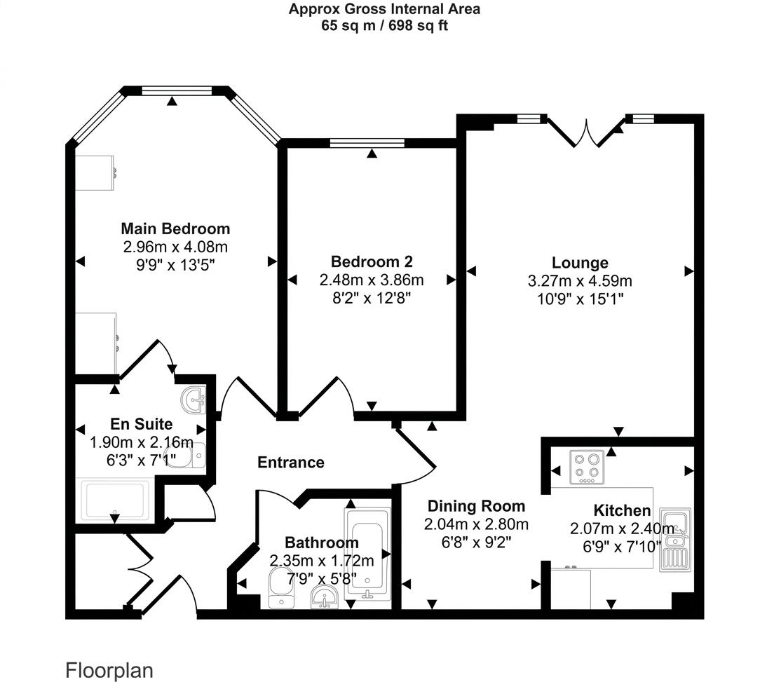 72A Pinner Road, Northwood floorplan