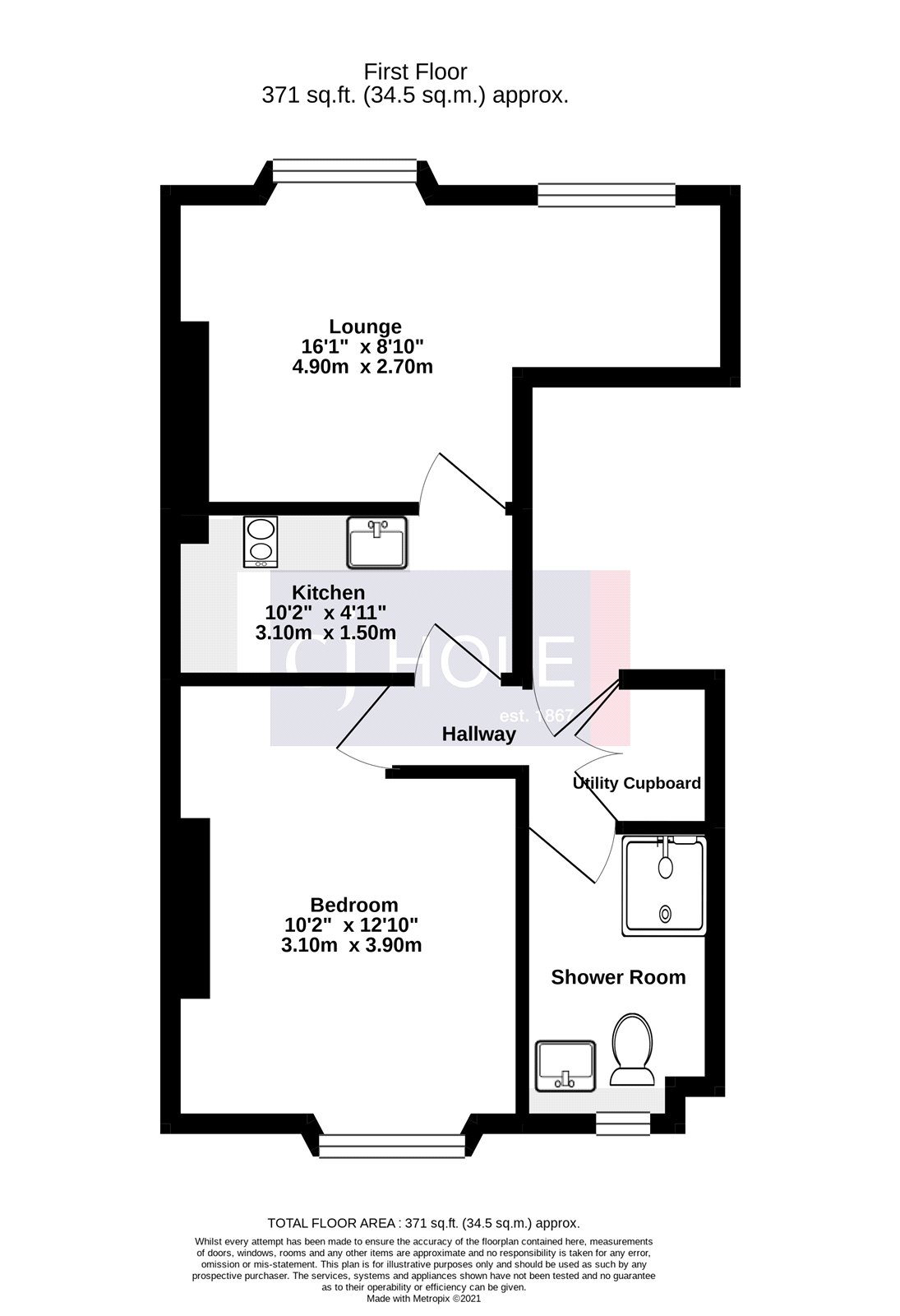 First Floor Flat, 131, Cheltenham Road, Bristol floorplan