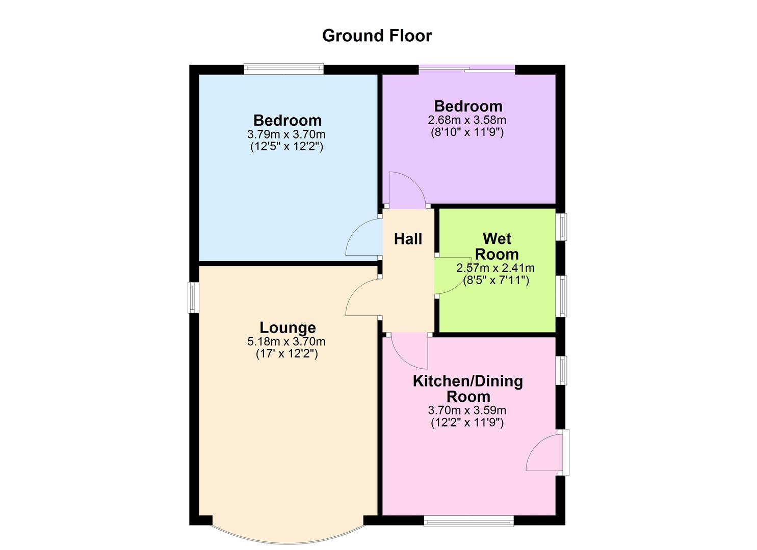 43, King Richard Road, Hinckley floorplan