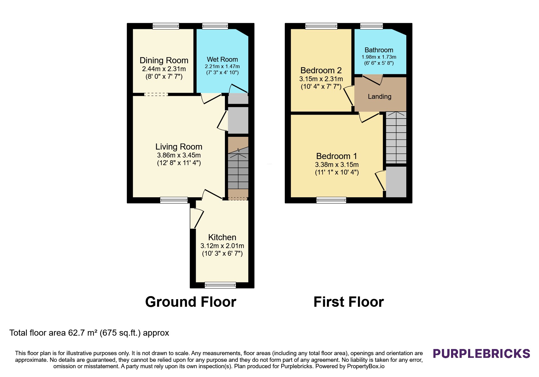 Flat 47/Kings Gardens, Kerslakes Court, Honiton floorplan