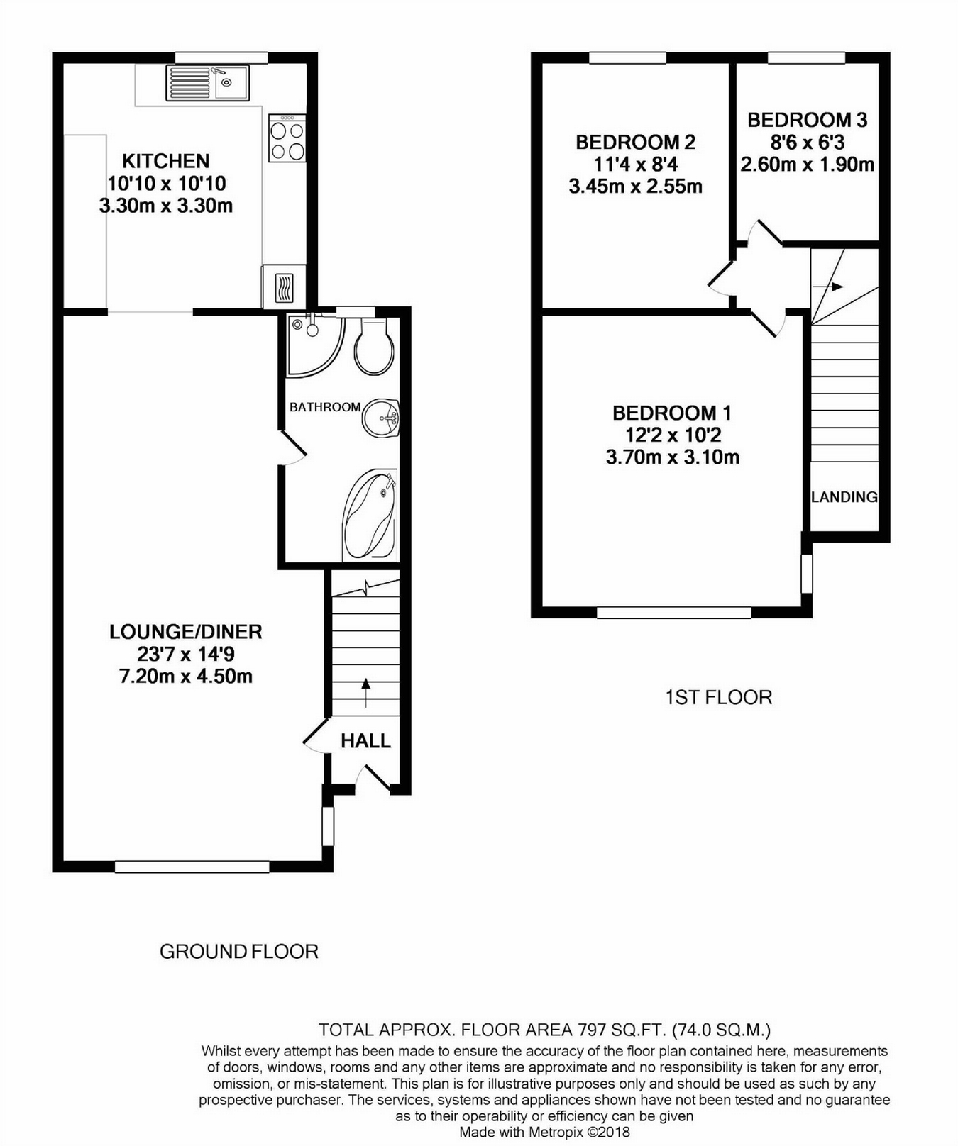 3 bed terraced house for sale in Queens Drive, Waltham Cross, Hertfordshire EN8 Zoopla