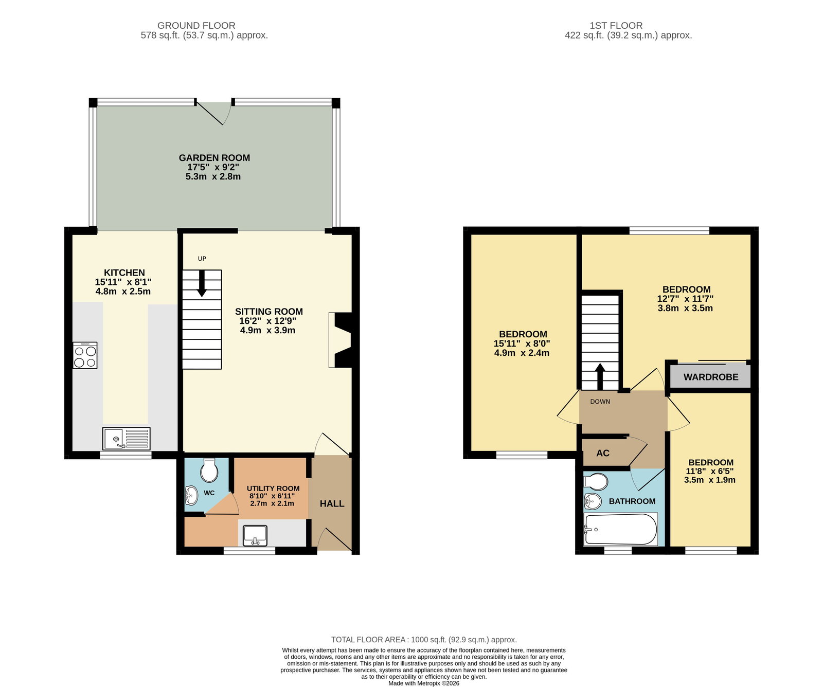 24, Mulberry Drive, Worcester floorplan
