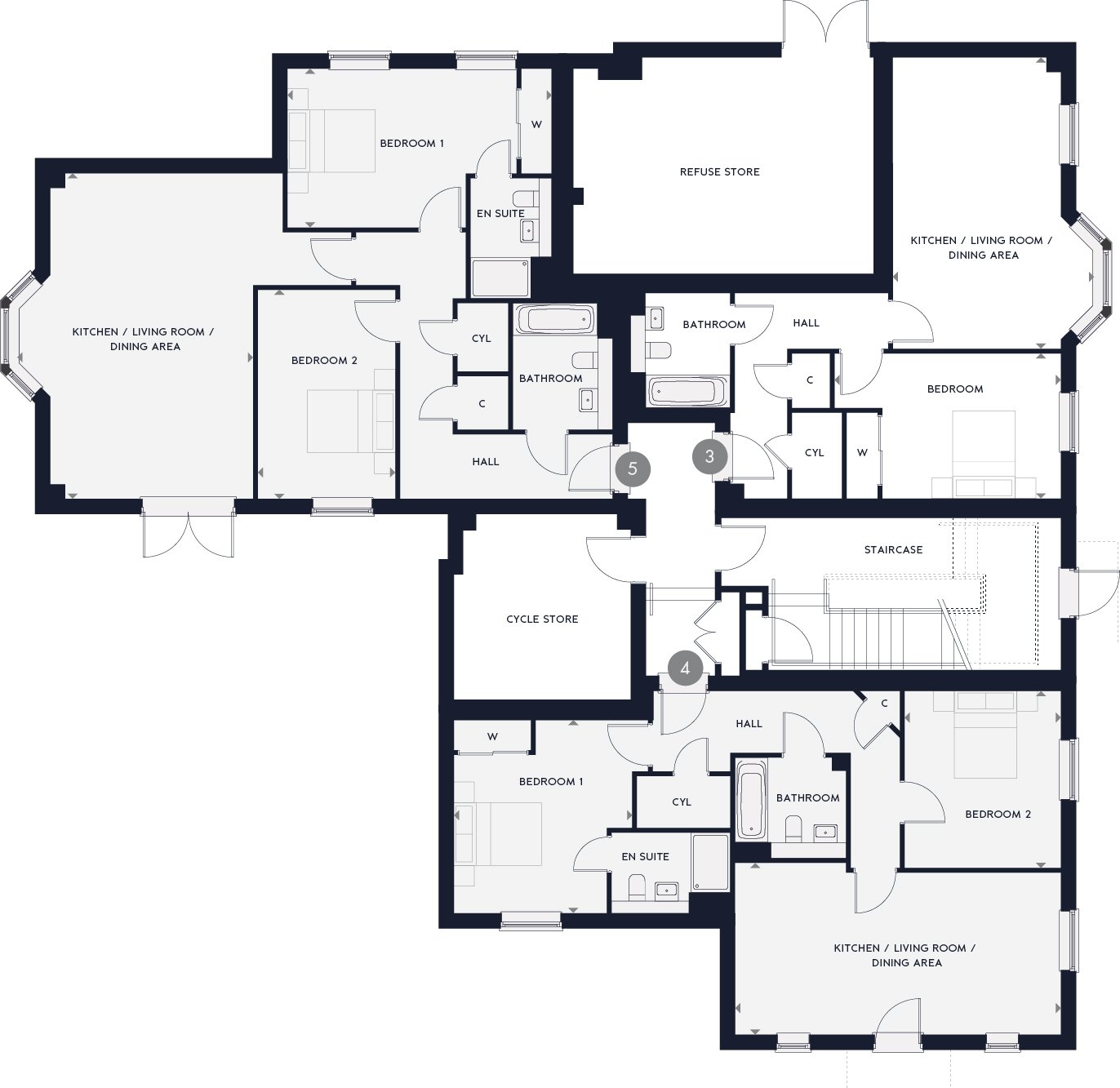 Plot 5 The Mitford,, The Dean, Alresford floorplan