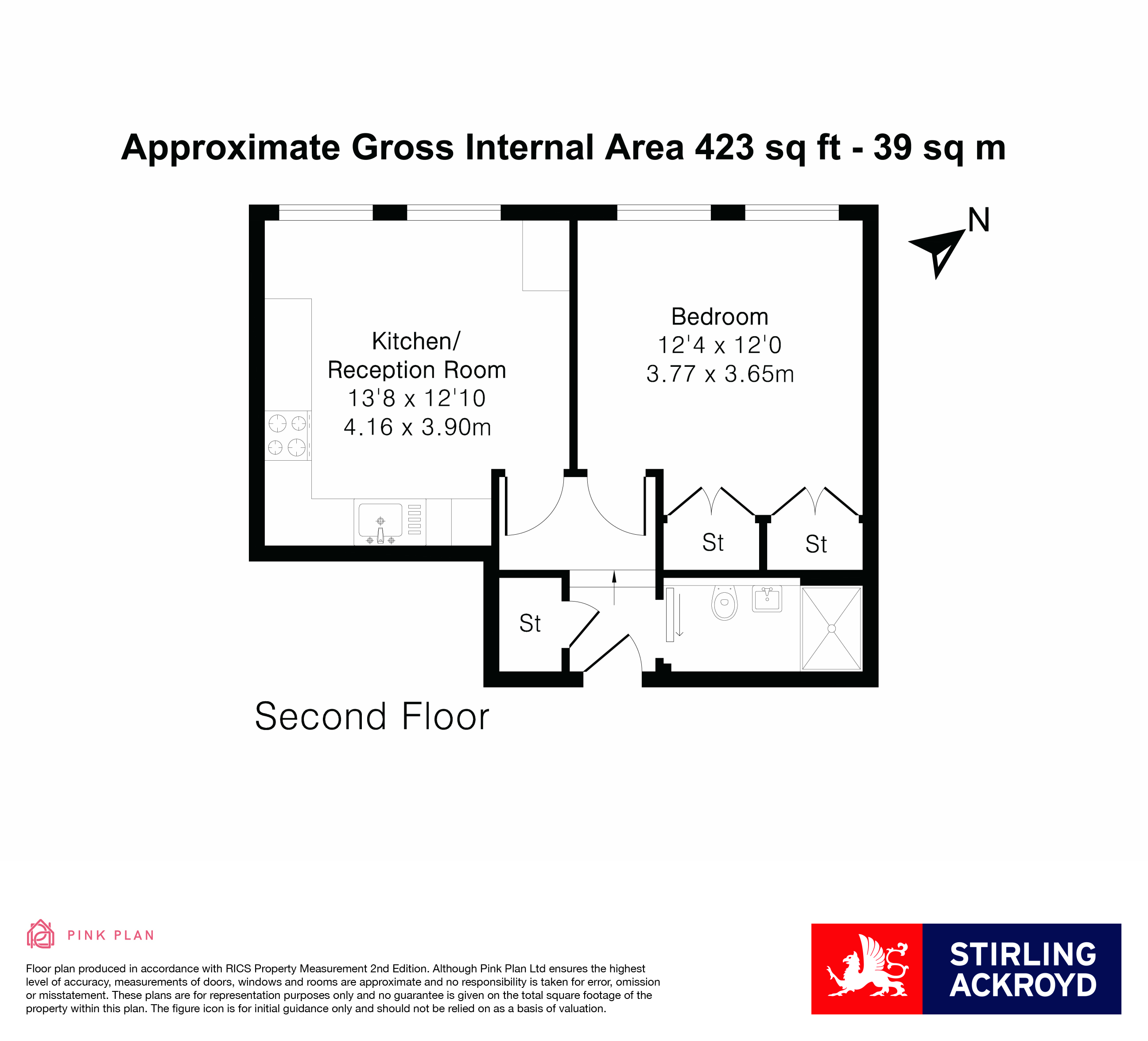 Flat B, 49-51, Central Street, London floorplan