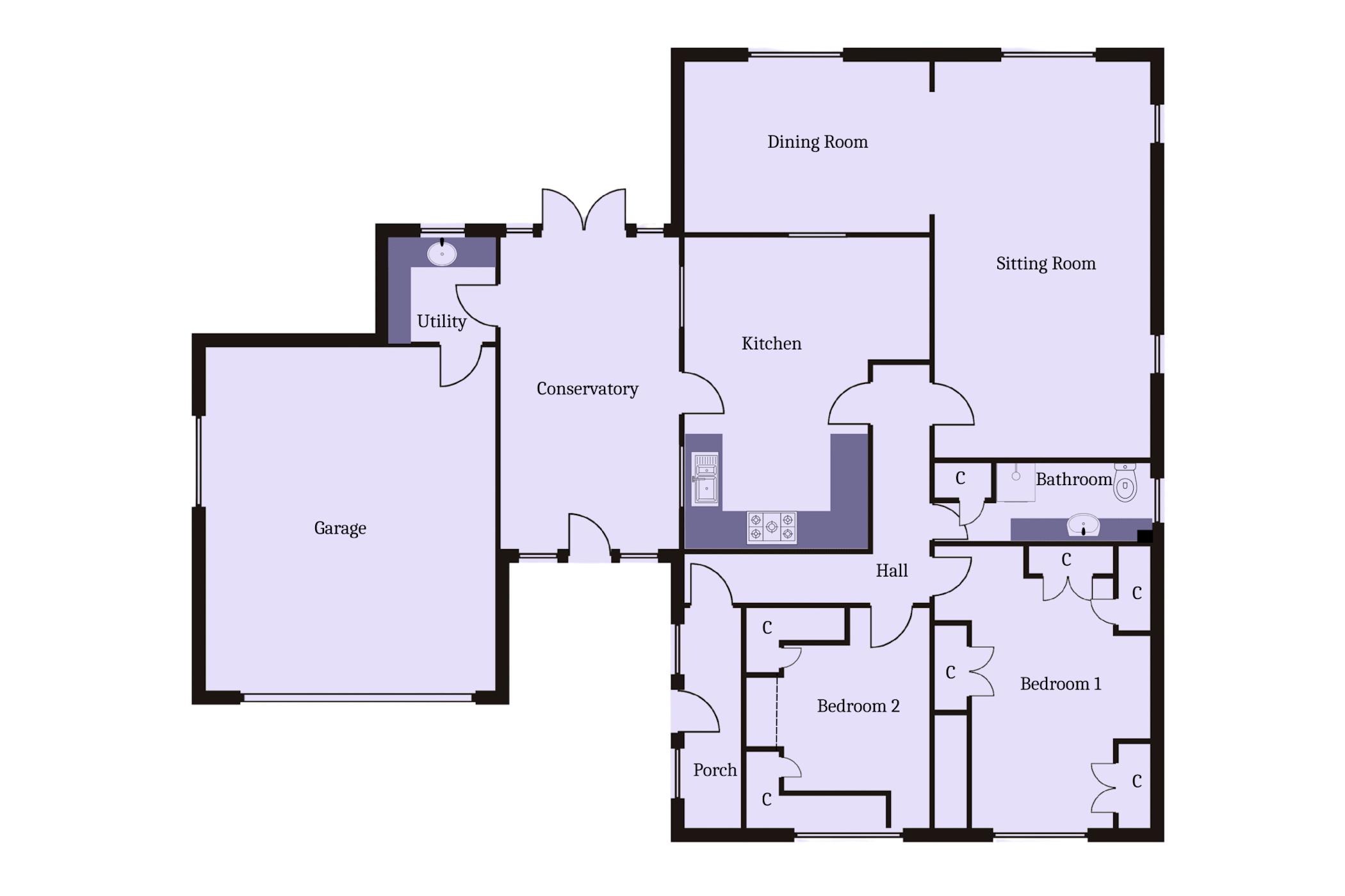 22, Carys Close, Penarth floorplan