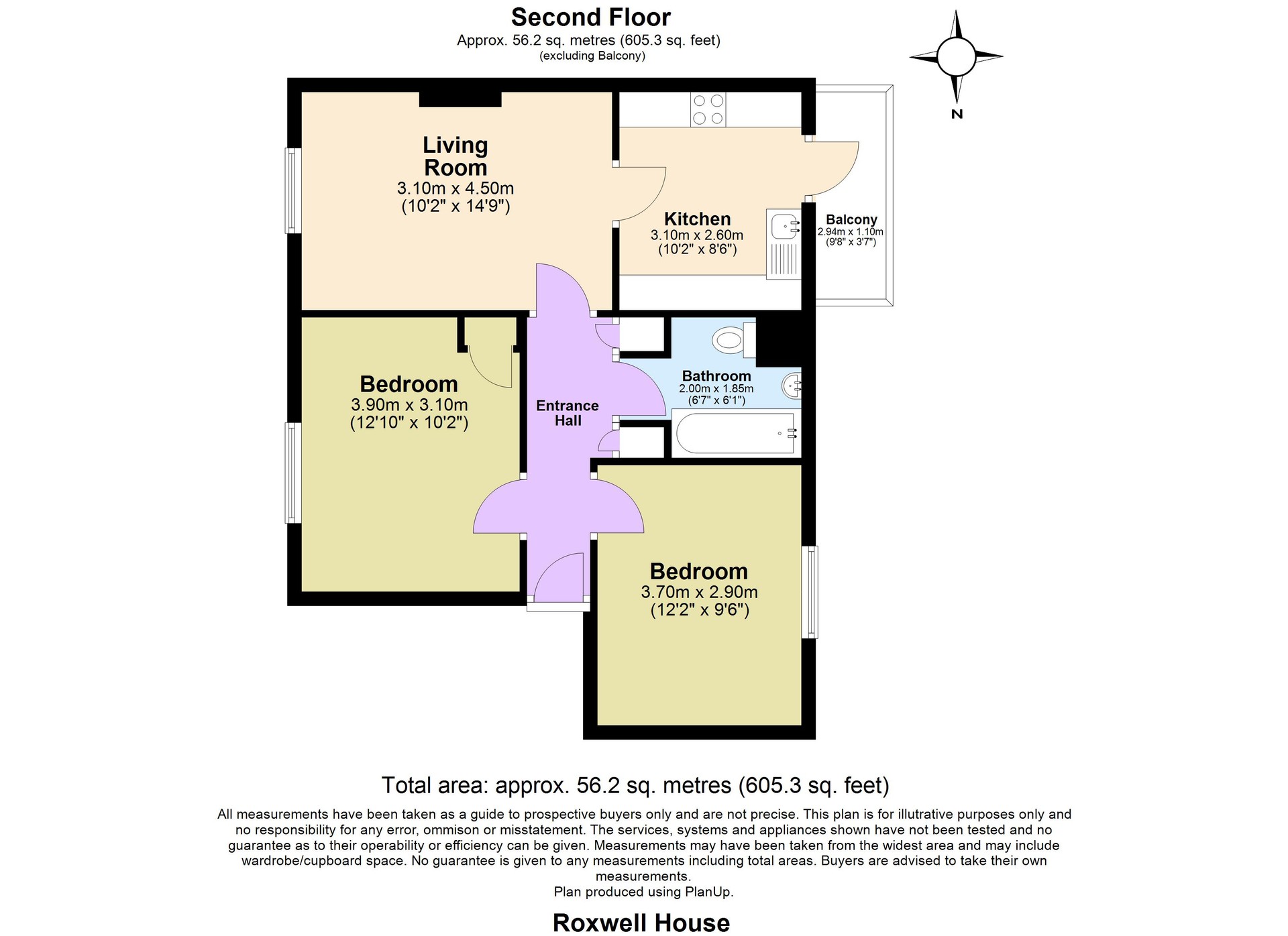 6, Roxwell House, Loughton floorplan