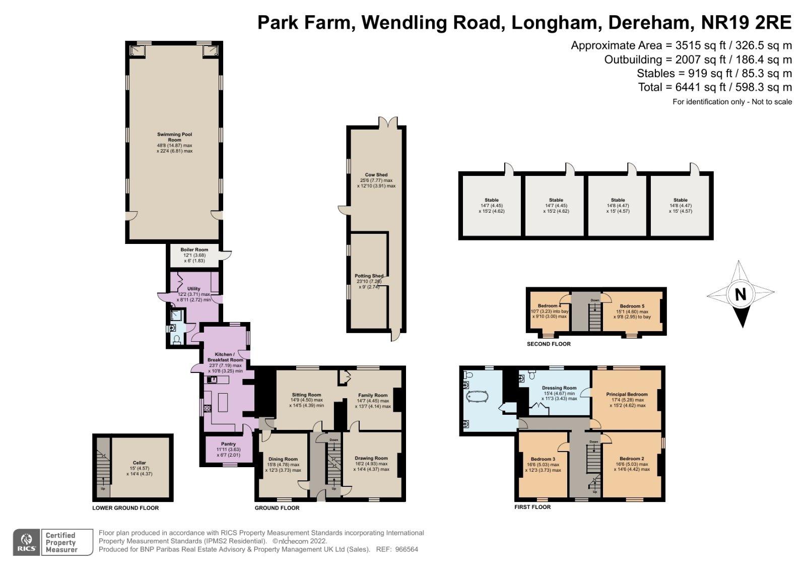 Wendling Road, Longham, Norfolk NR19, 6 bedroom detached house for sale