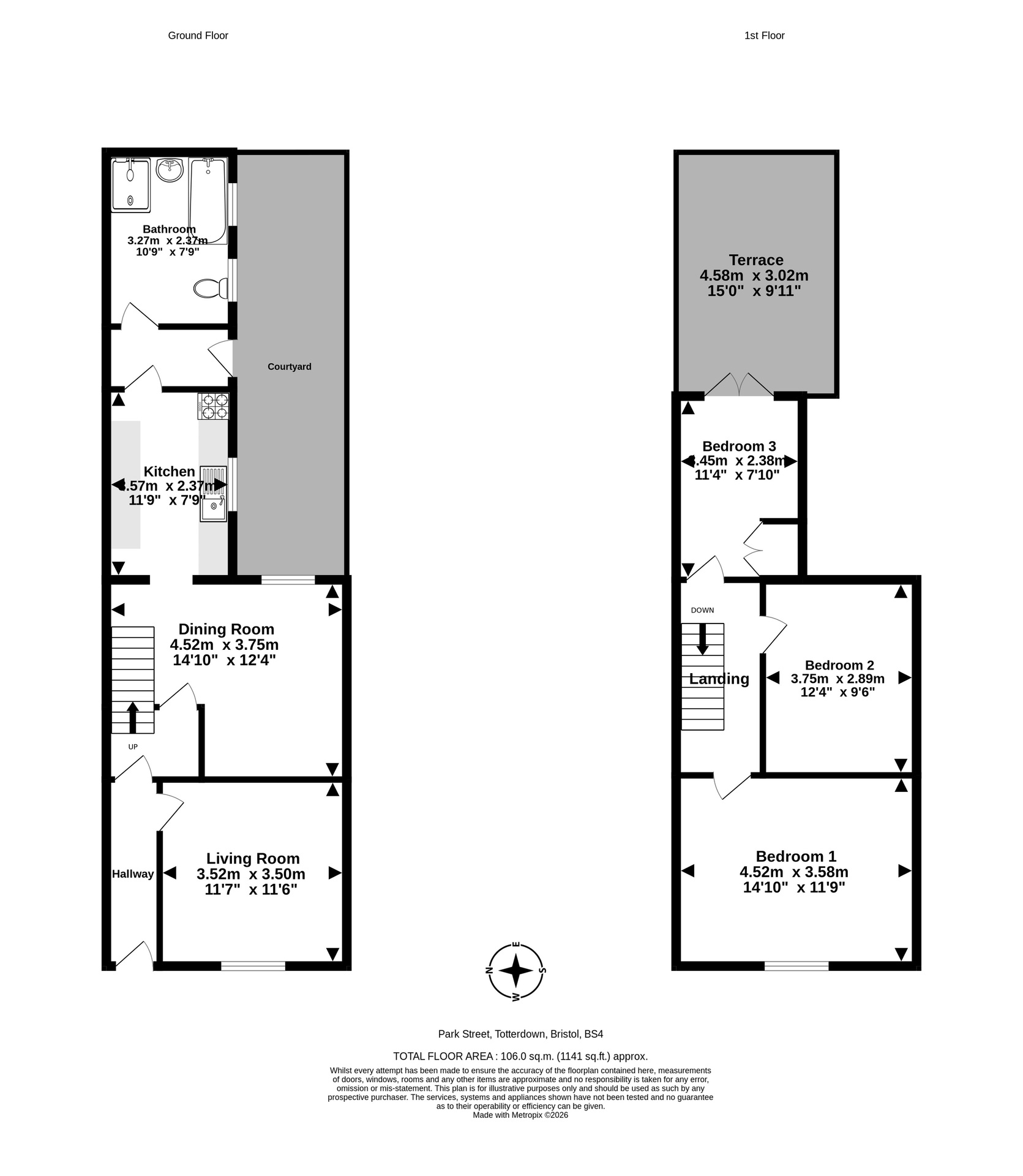 11 Park Street, Bristol floorplan