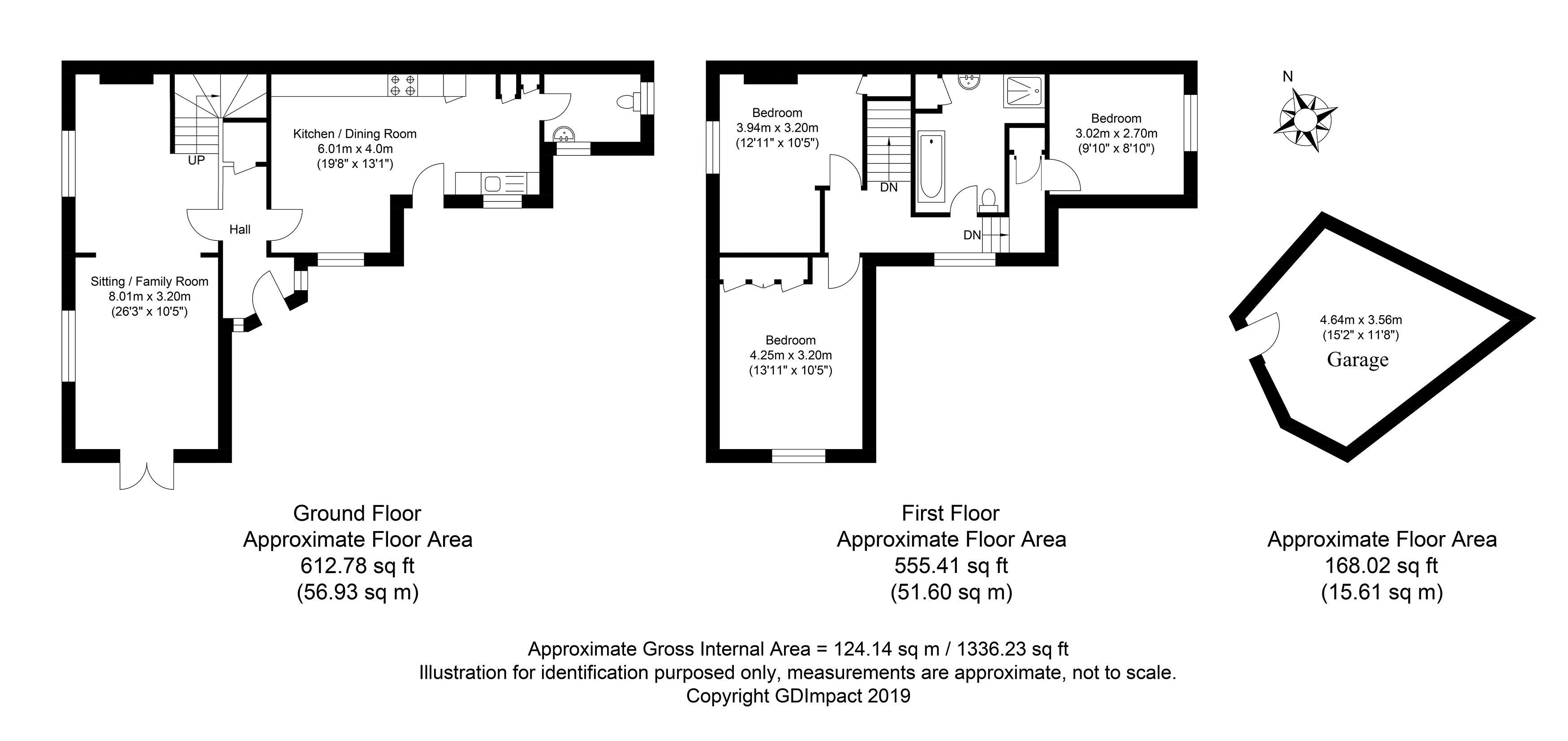 3 Bedrooms Semi-detached house for sale in Cross Lane, Smallfield, Horley RH6