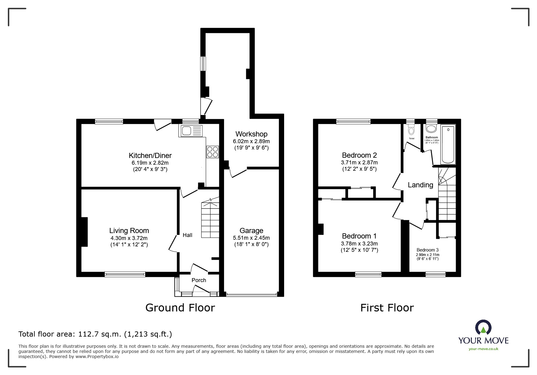 11, Sowters Lane, Loughborough floorplan