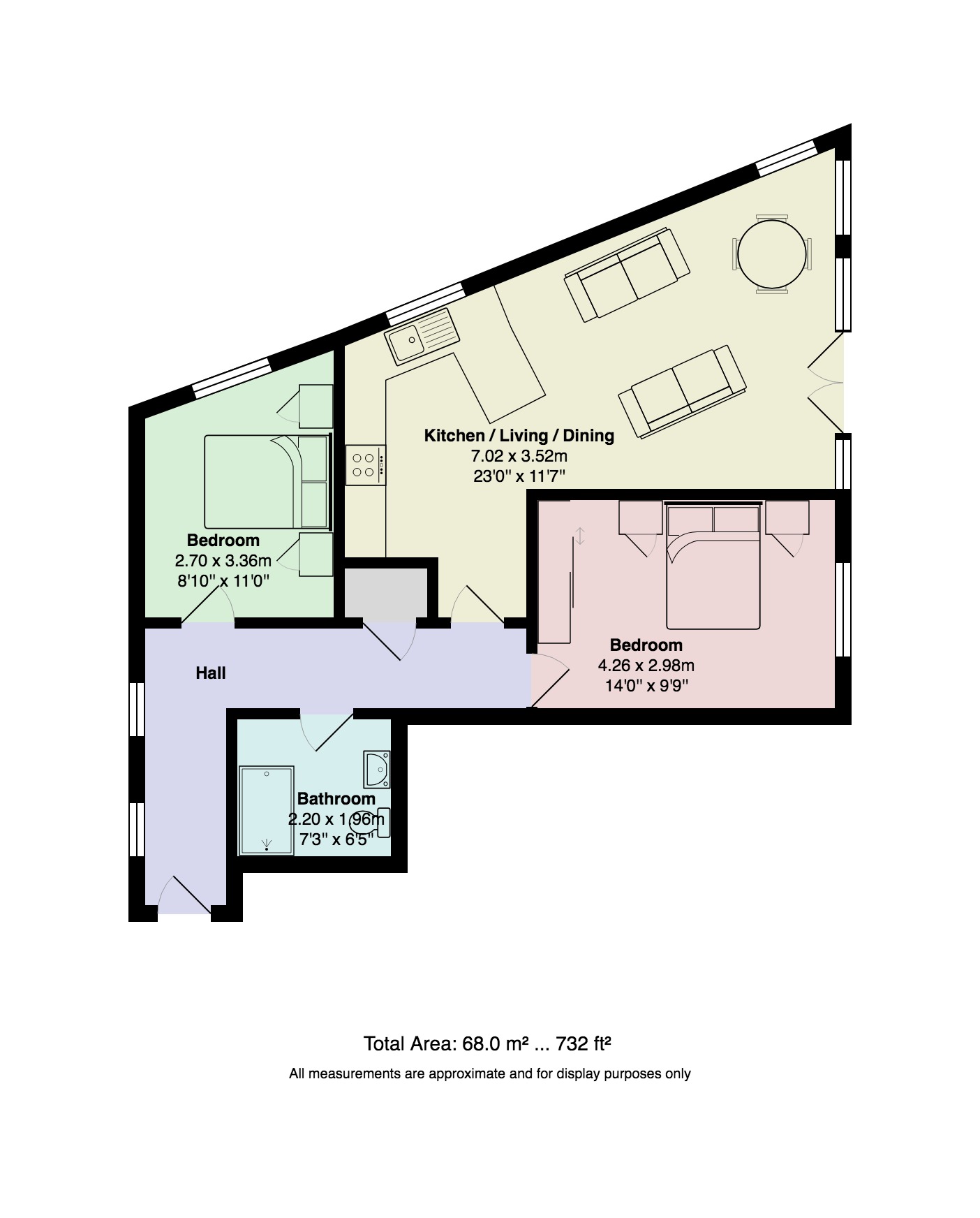 2 Bedrooms Flat for sale in Walnut Close, Hyde SK14