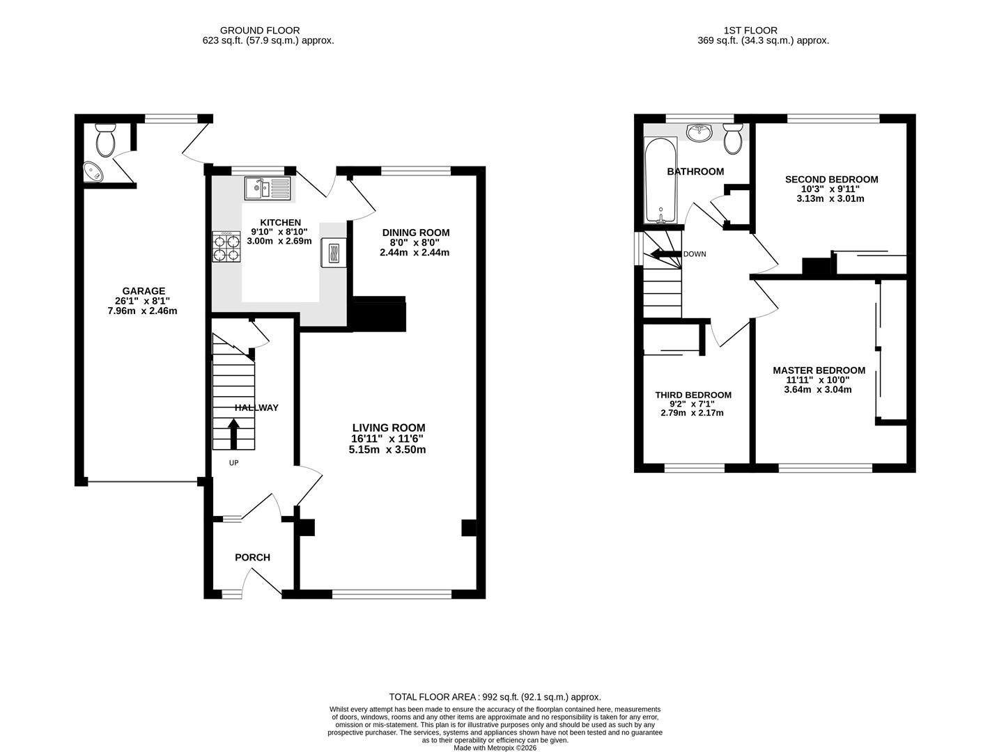 14, Insley Gardens, Hucclecote floorplan