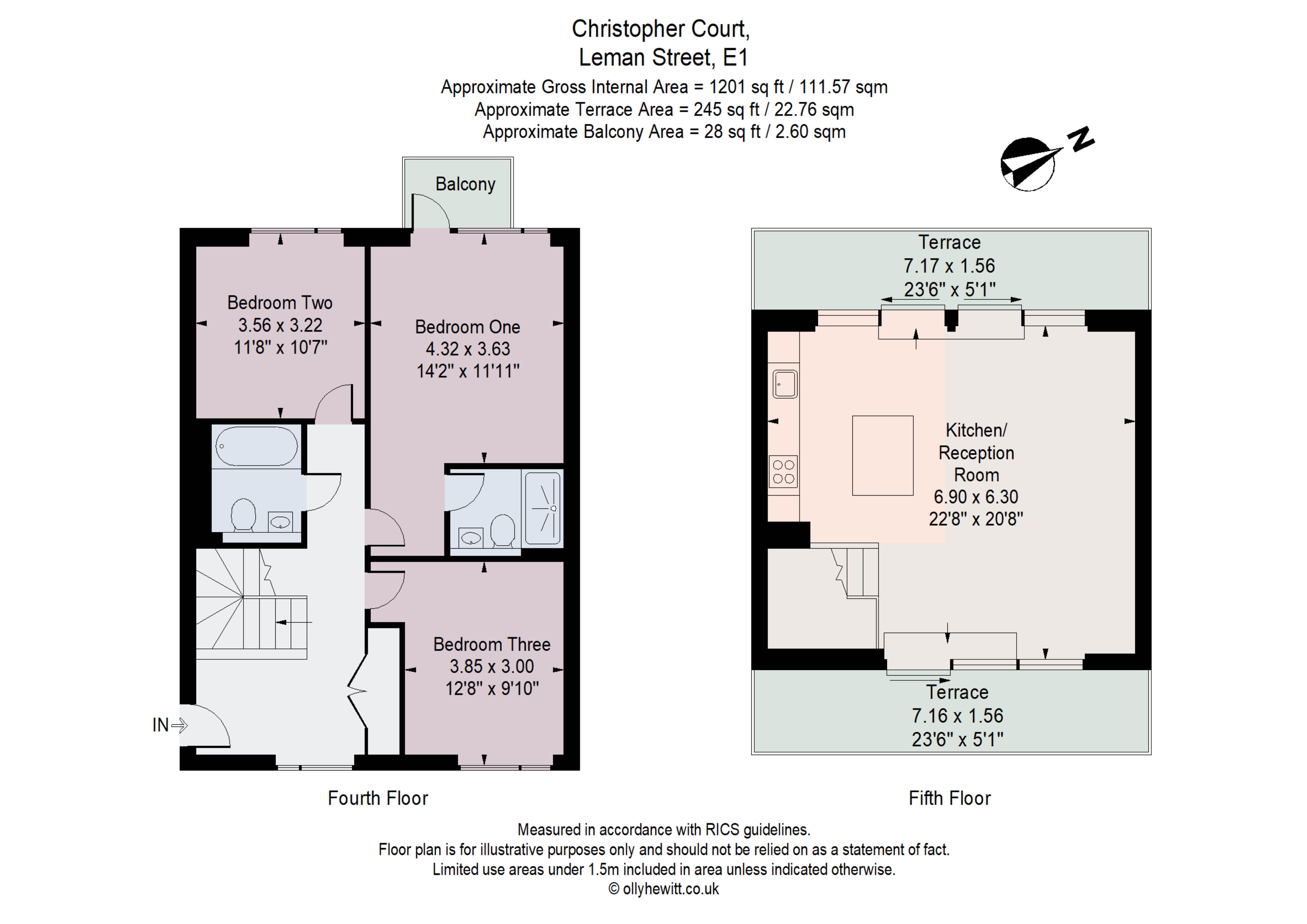 43, Christopher Court, 97, Leman Street, London floorplan