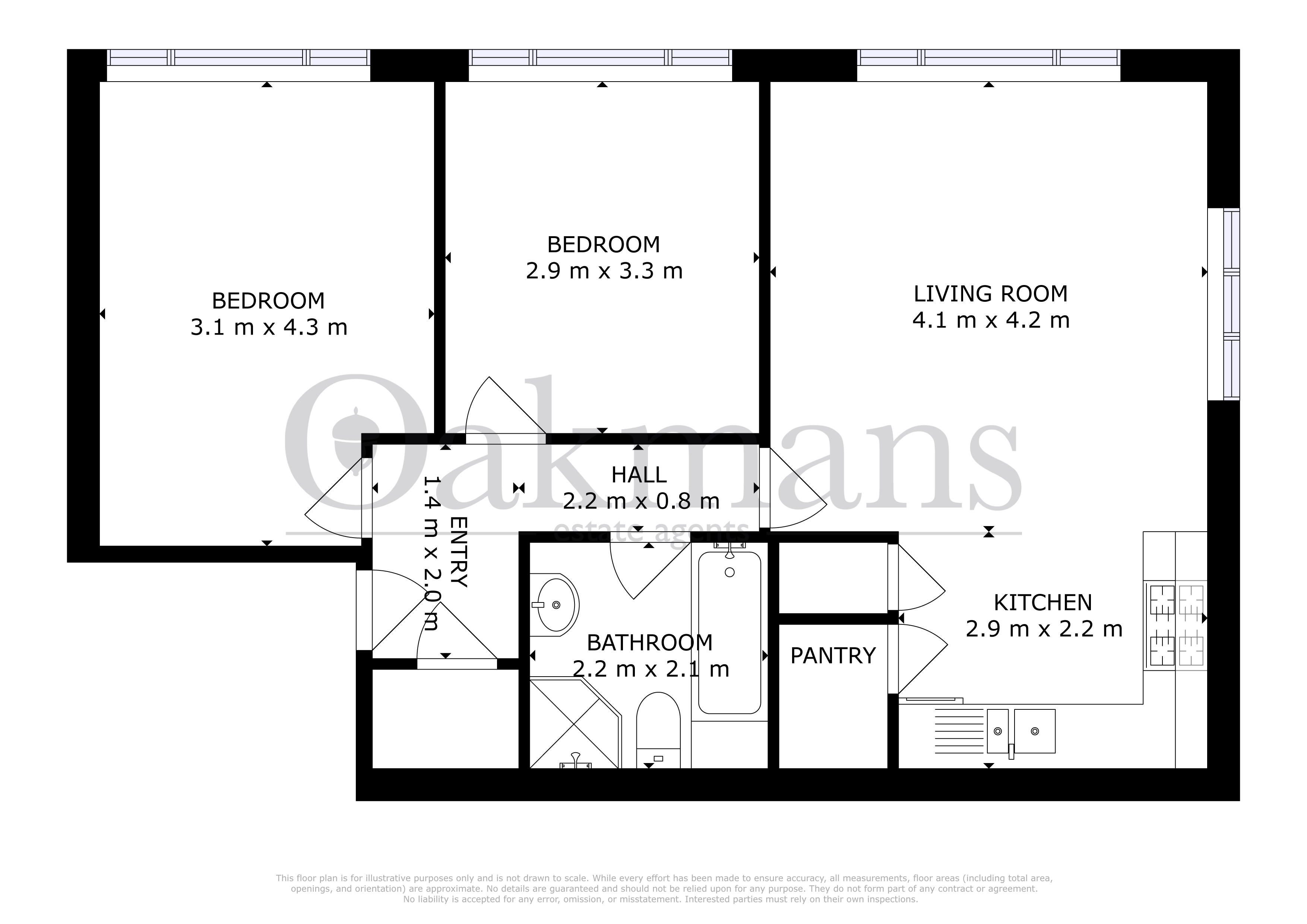 FLAT 9 SUNNINGDALE COURT, BIRMINGHAM floorplan