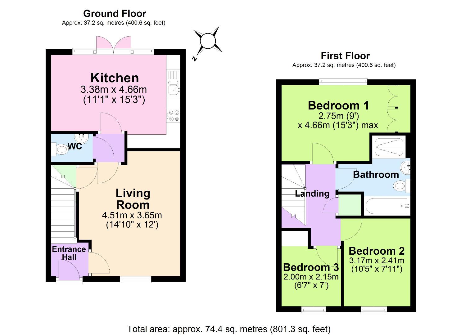 10, Middleton Close, Swadlincote floorplan
