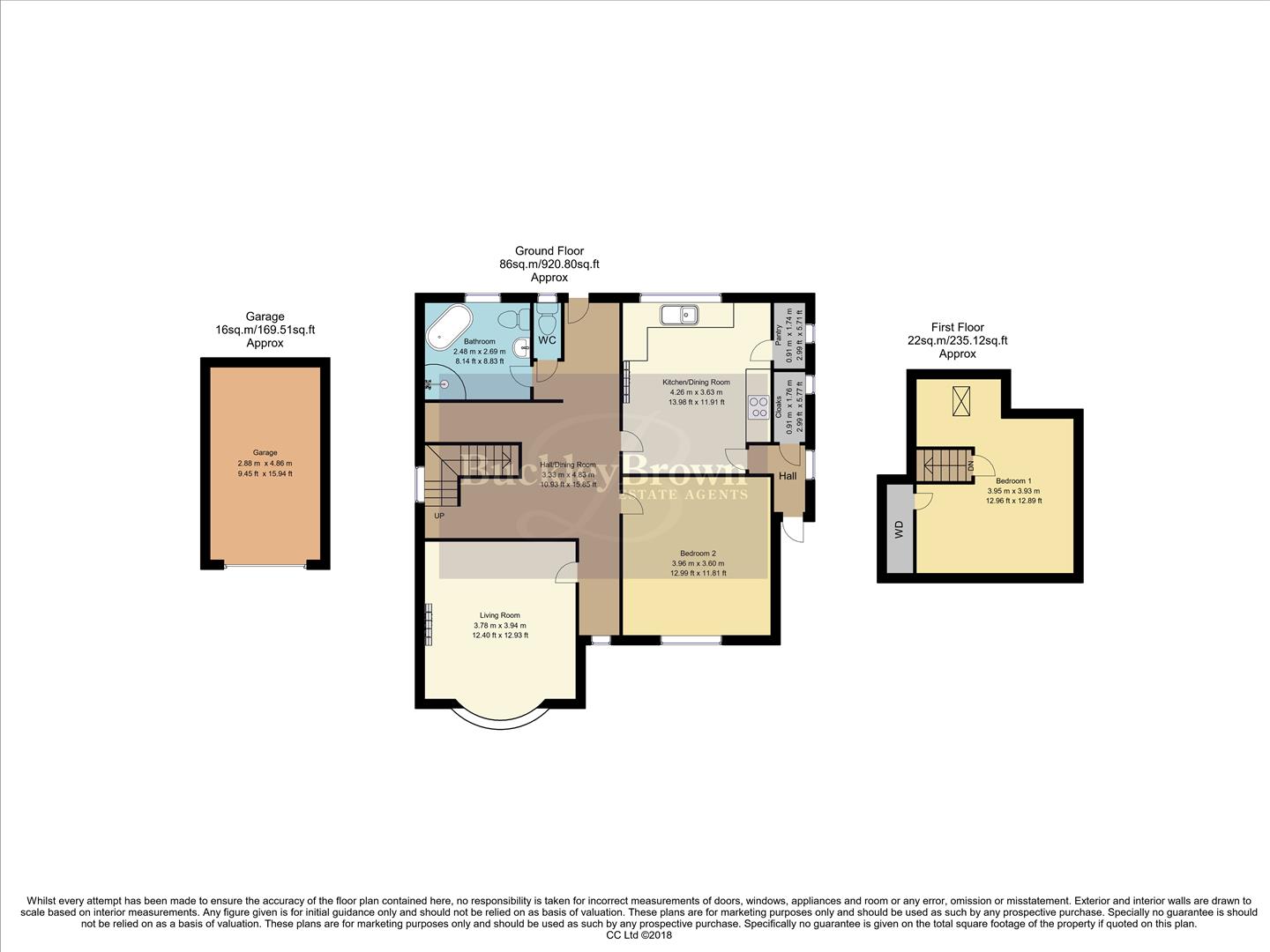 12, Berry Hill Lane, Mansfield floorplan