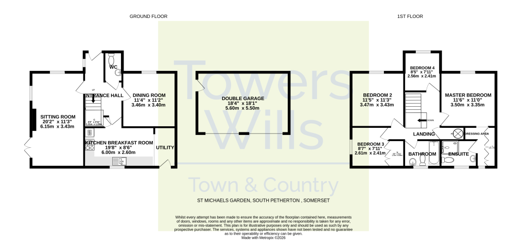 31, St Michaels Gardens, South Petherton floorplan