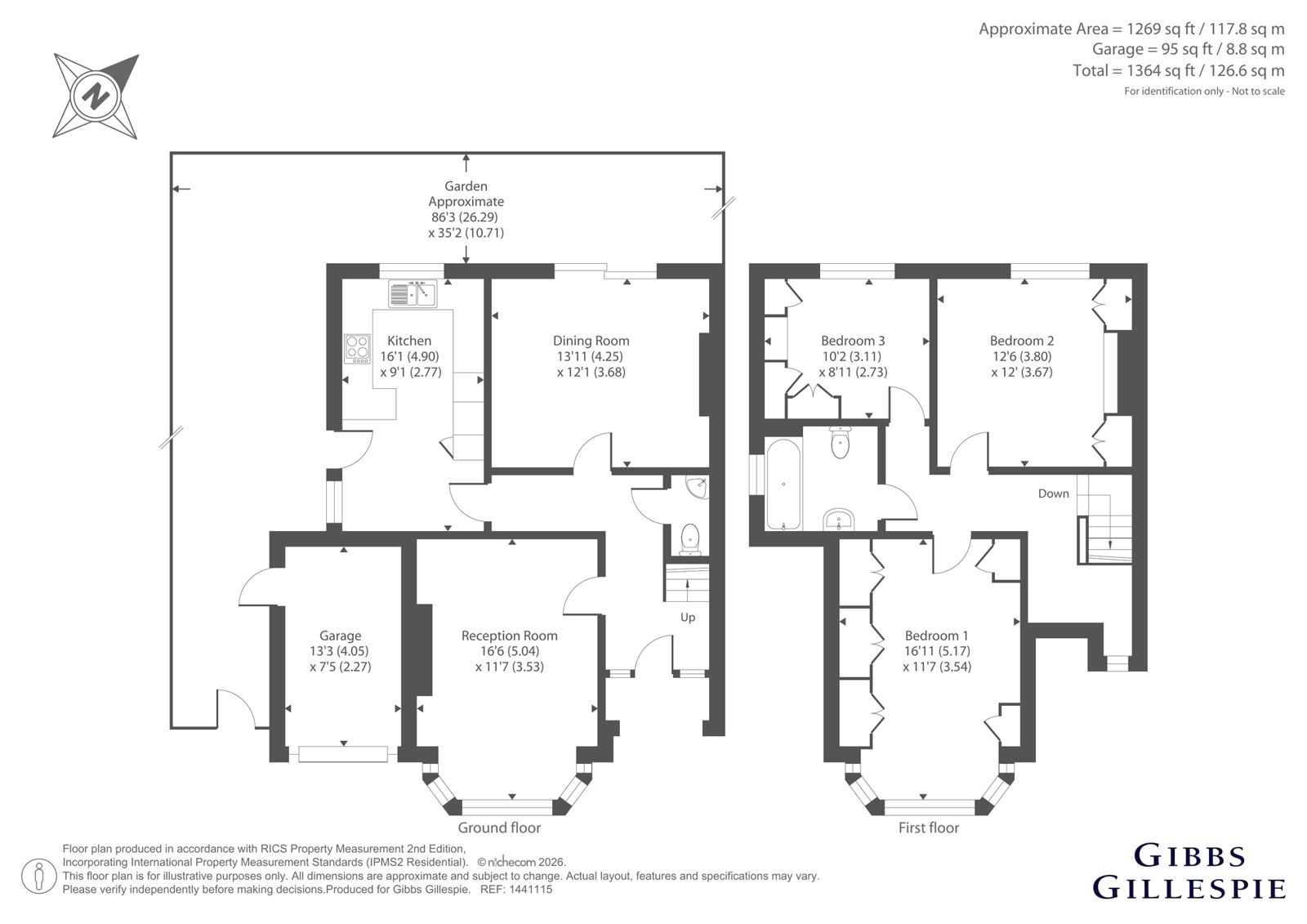 38, Rofant Road, Northwood floorplan