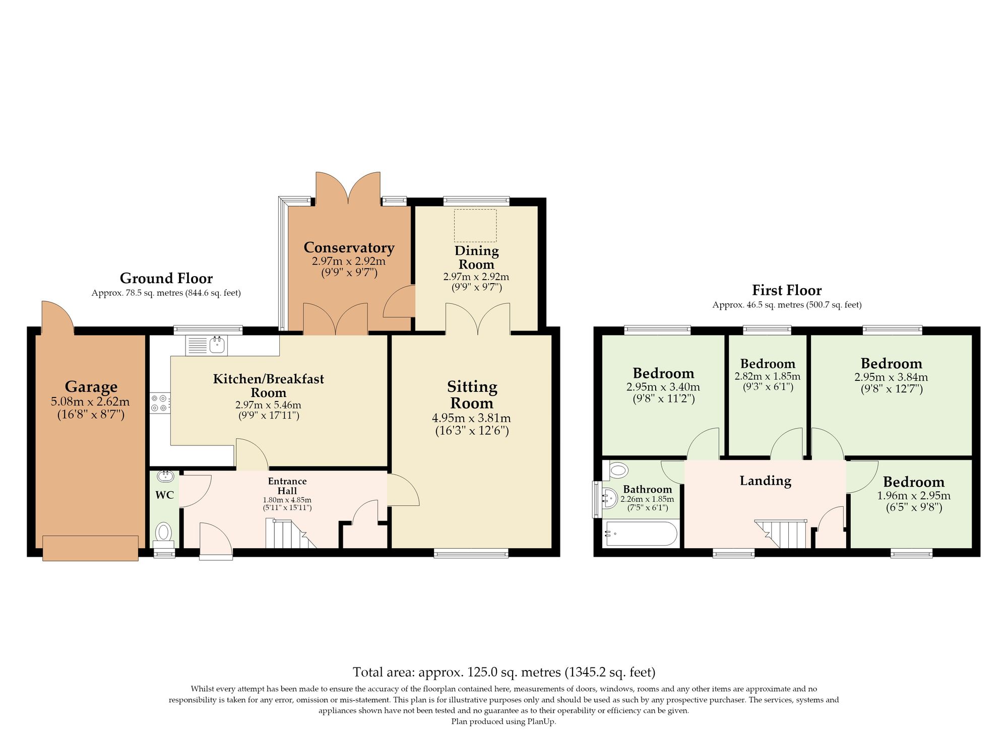 8 The Oaks, Diss floorplan
