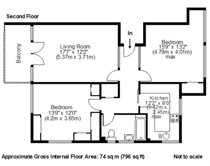 2 Bedrooms Flat for sale in Chaseley Court, Oatlands Drive, Weybridge, Surrey KT13