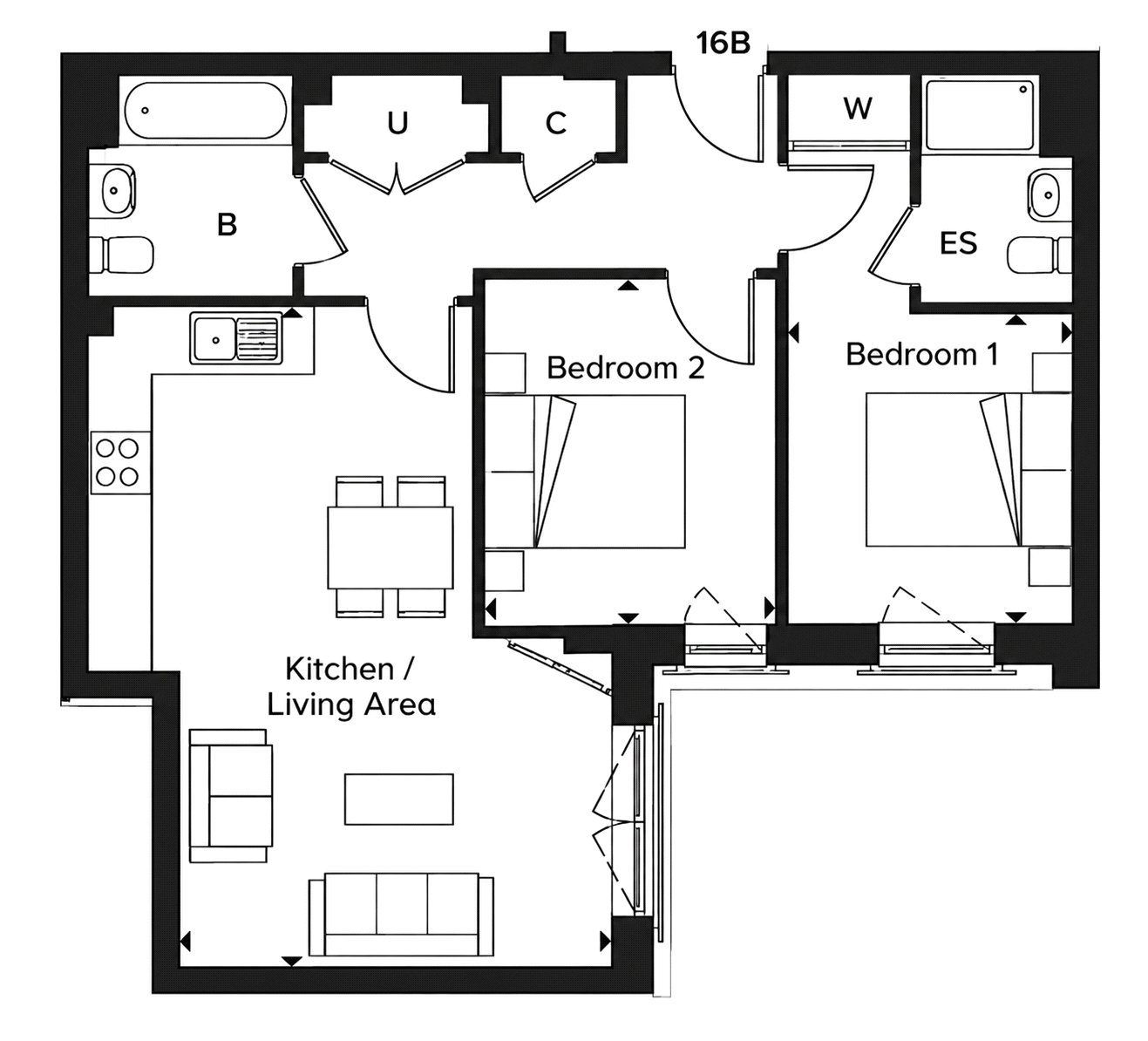 25, Maiden Court, 1, Nightingale Walk, Farnham floorplan