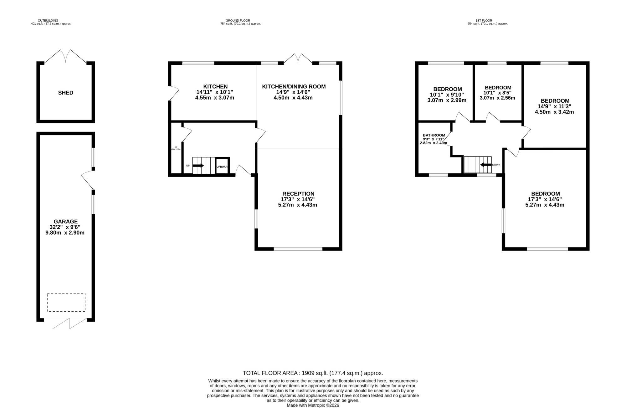 253, Park Road, Uxbridge floorplan