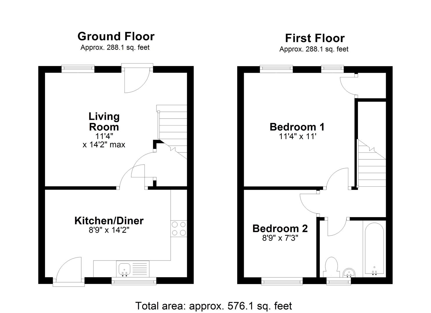 47, Chamberlain Road, Chippenham floorplan