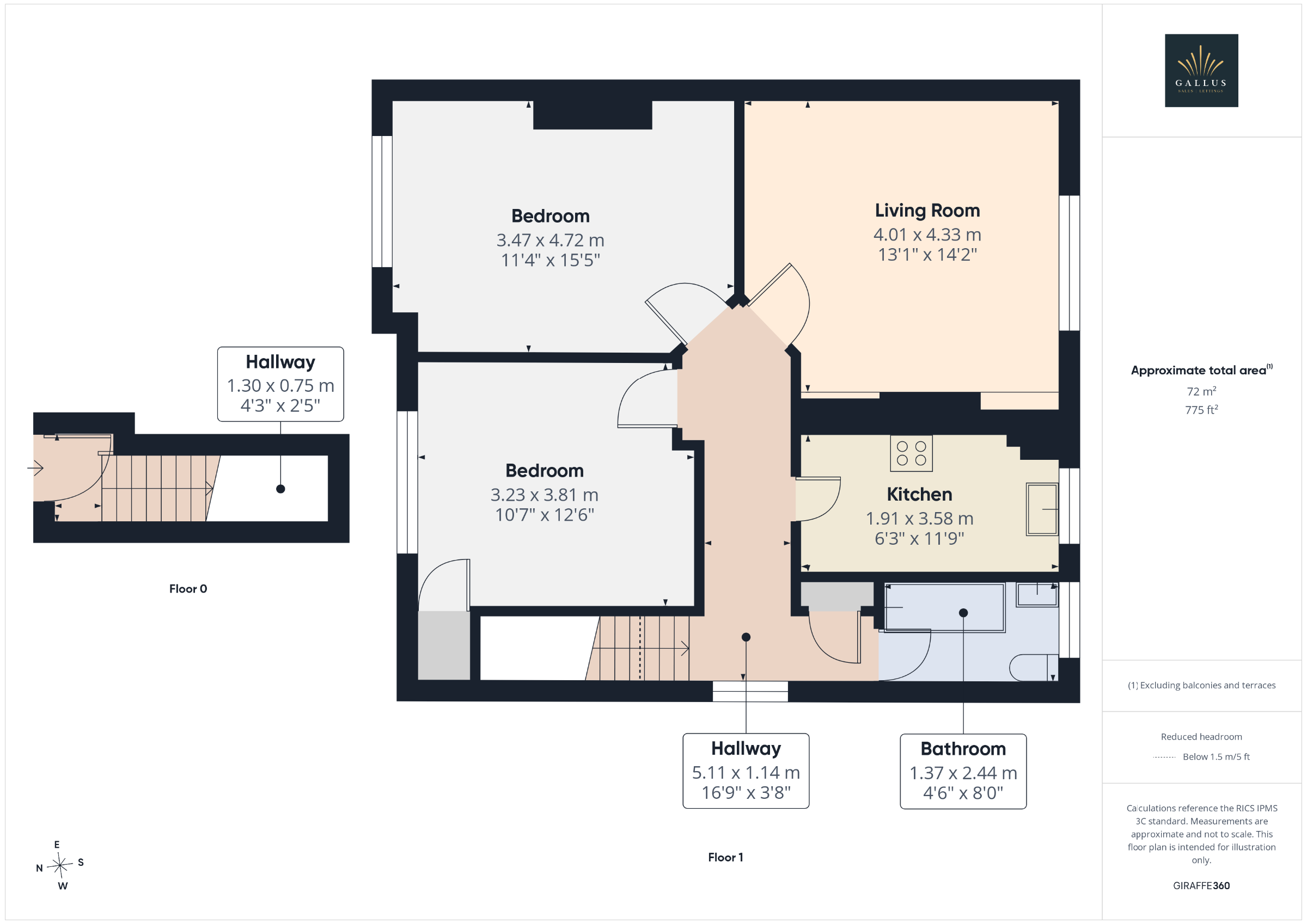 59 Kingsland Drive, Glasgow floorplan