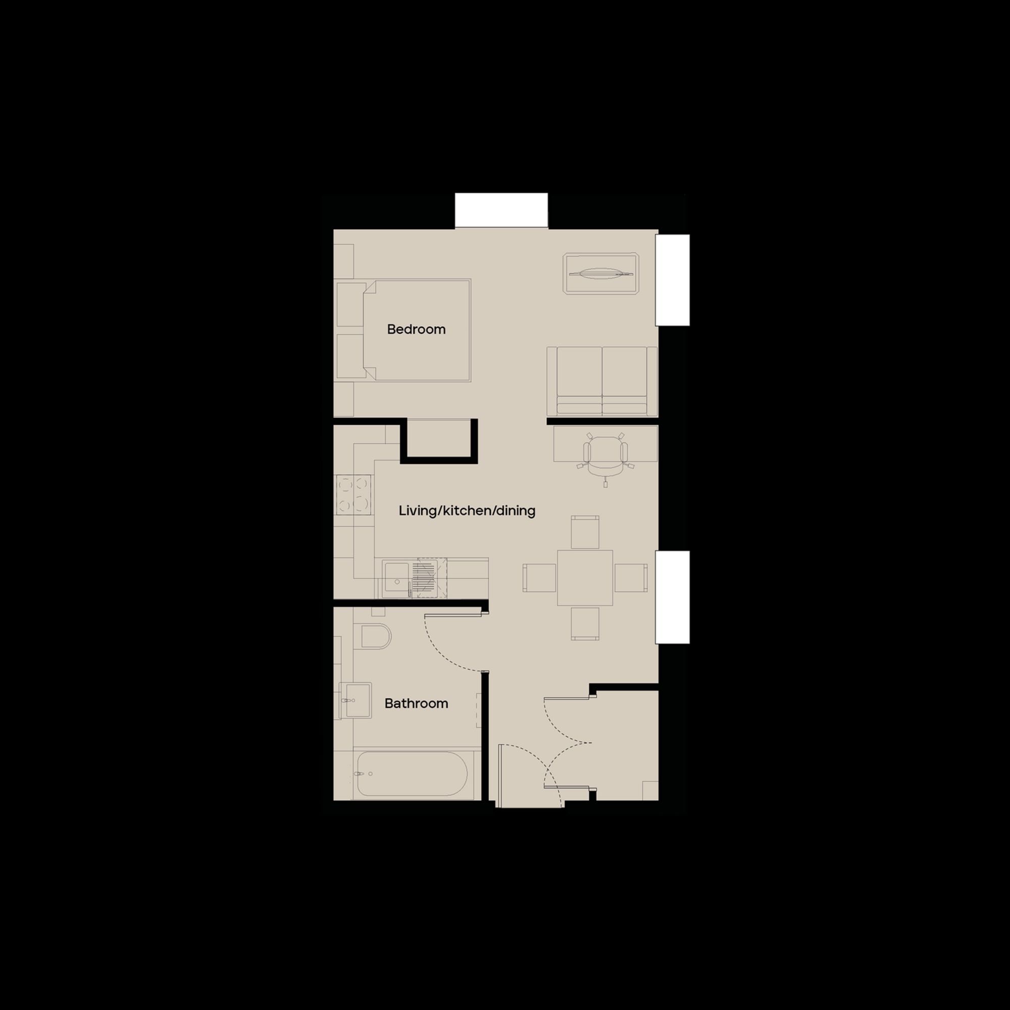 Apt 14, Whitefriars, 5 Market Parade, Gloucester, Gloucester floorplan