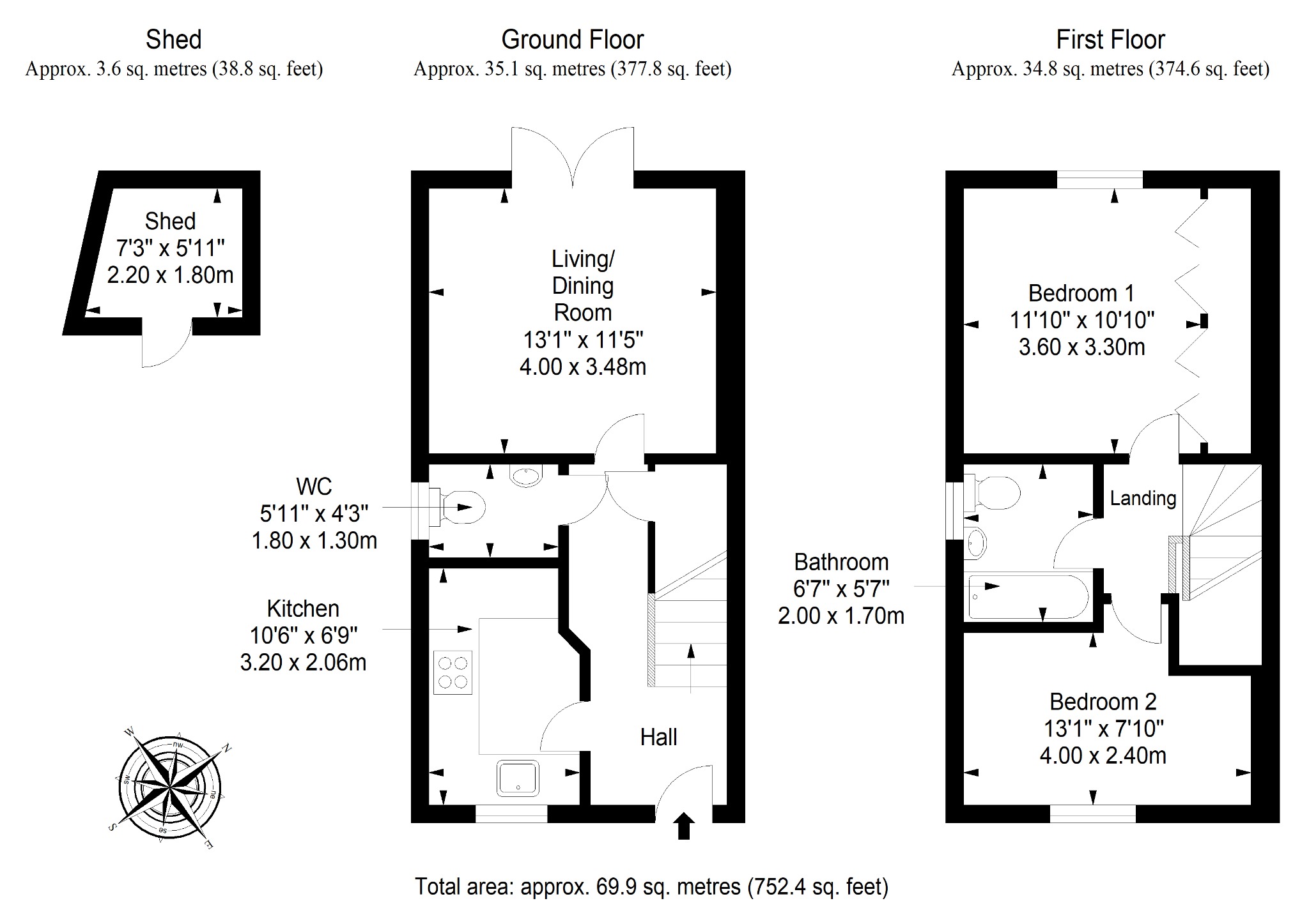 20 South Quarry Boulevard, Gorebridge, Midlothian floorplan