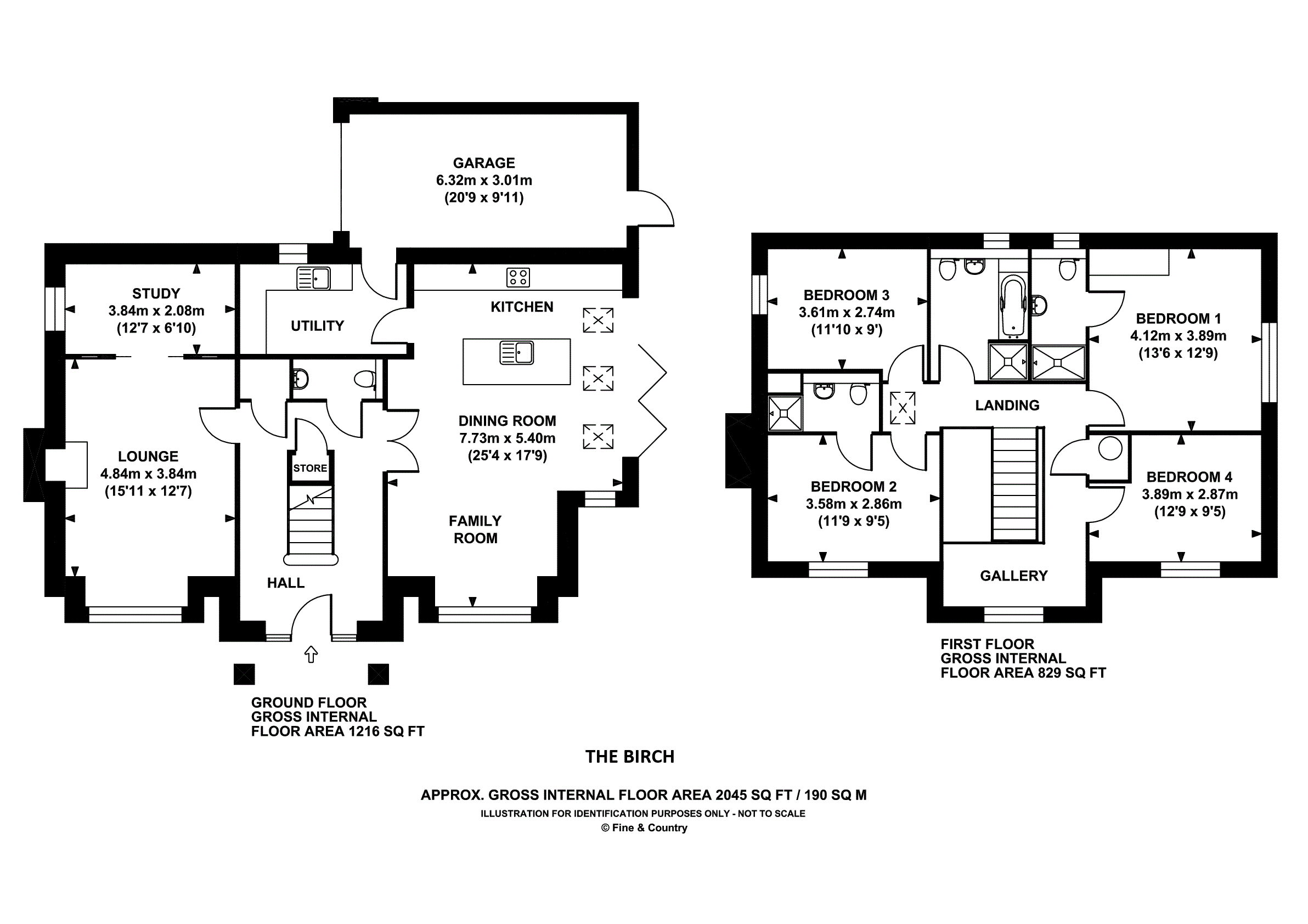 PLOT 1,, The Birch, Langho floorplan