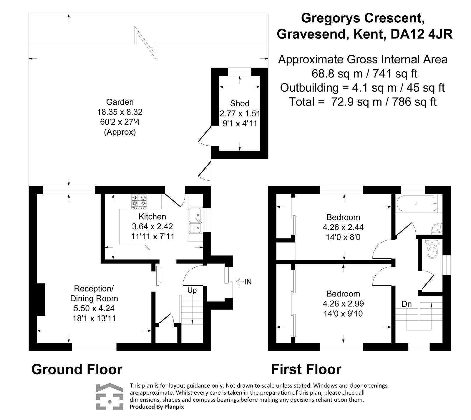87, St. Gregorys Crescent, Kent floorplan