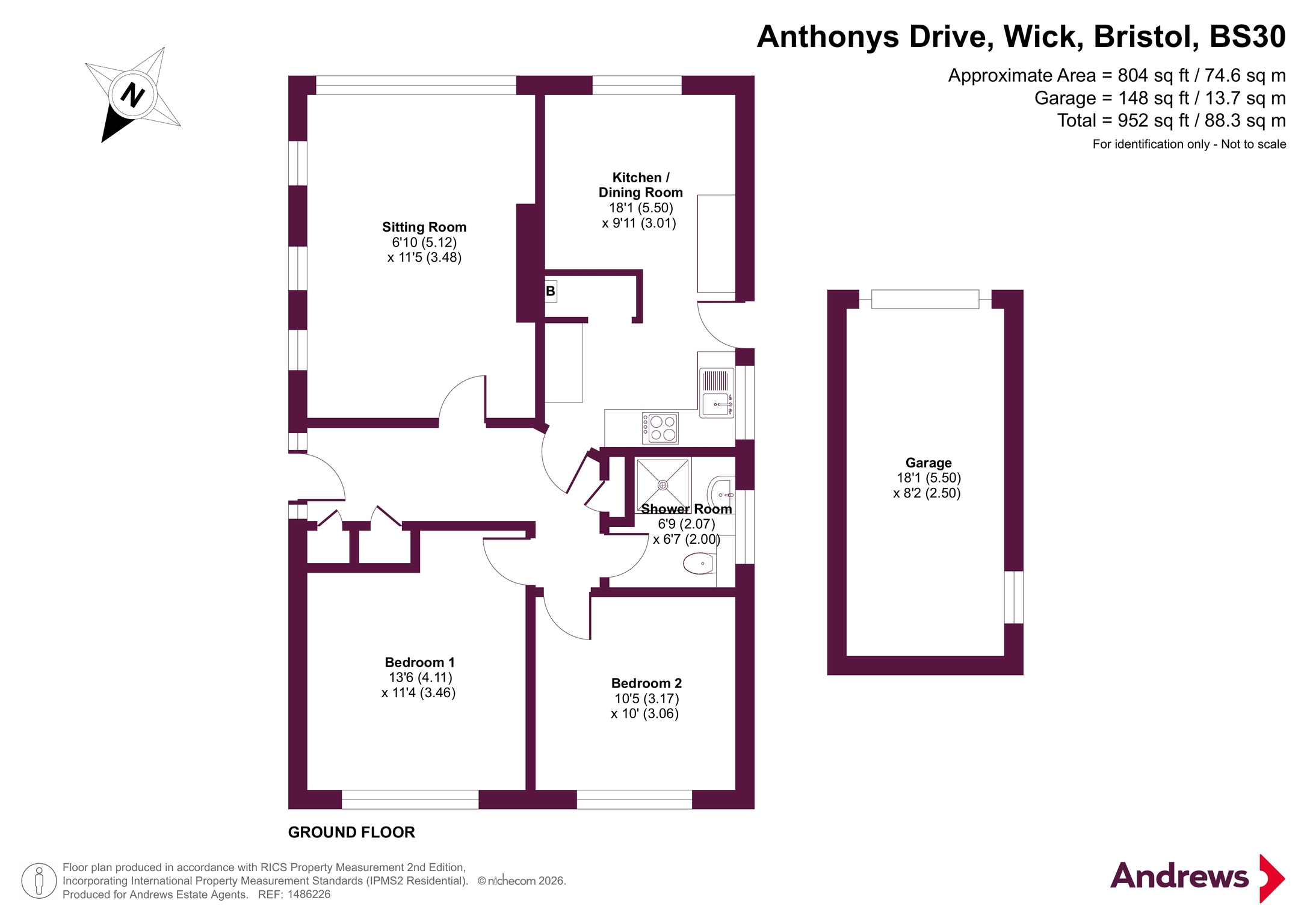 6, St. Anthonys Drive, Bristol floorplan
