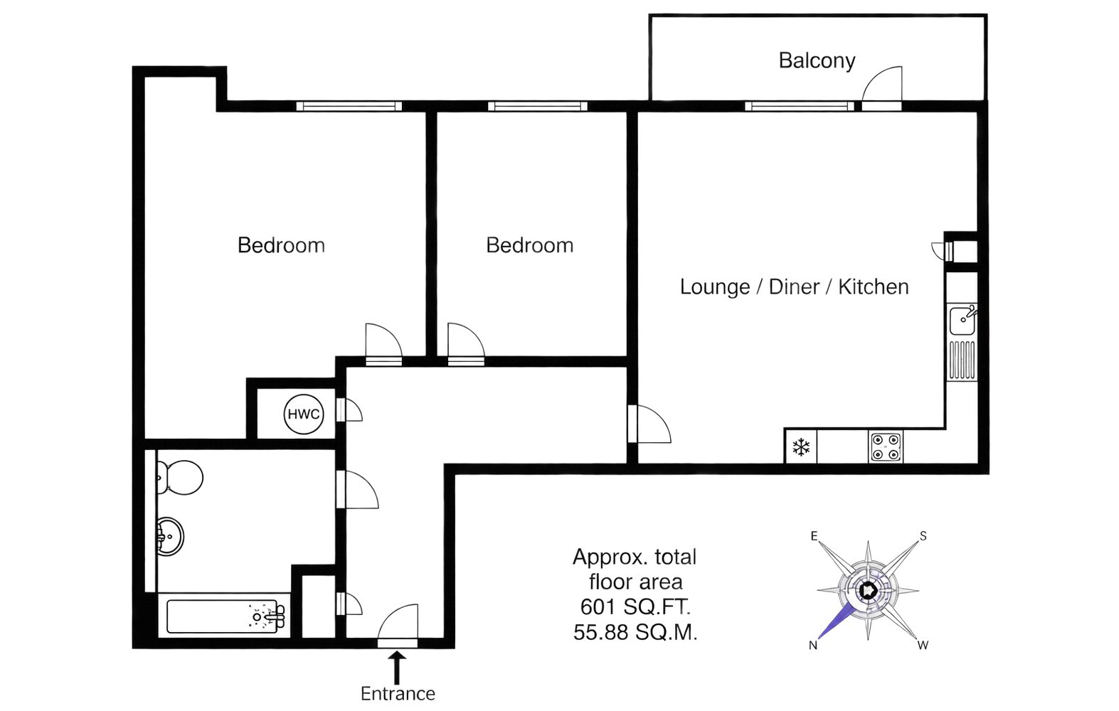 Flat 43, Ramsden Court, Golden Jubilee Way, Wickford floorplan