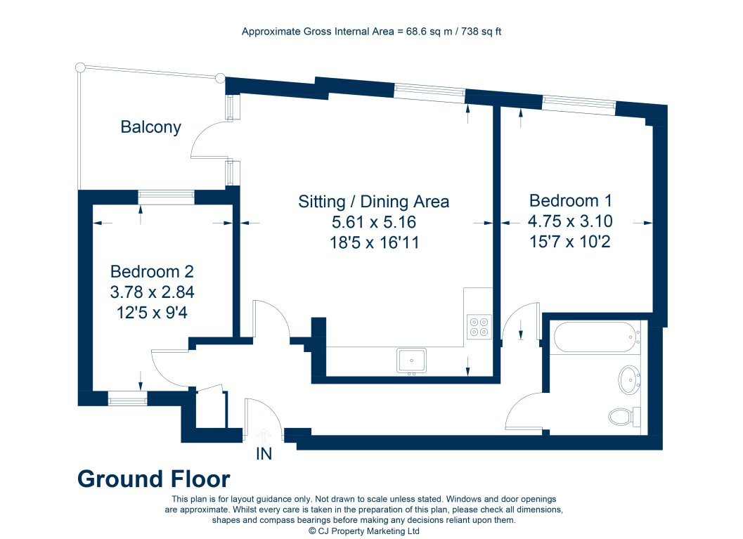 2 Bedrooms Flat to rent in Vineyard, Abingdon OX14