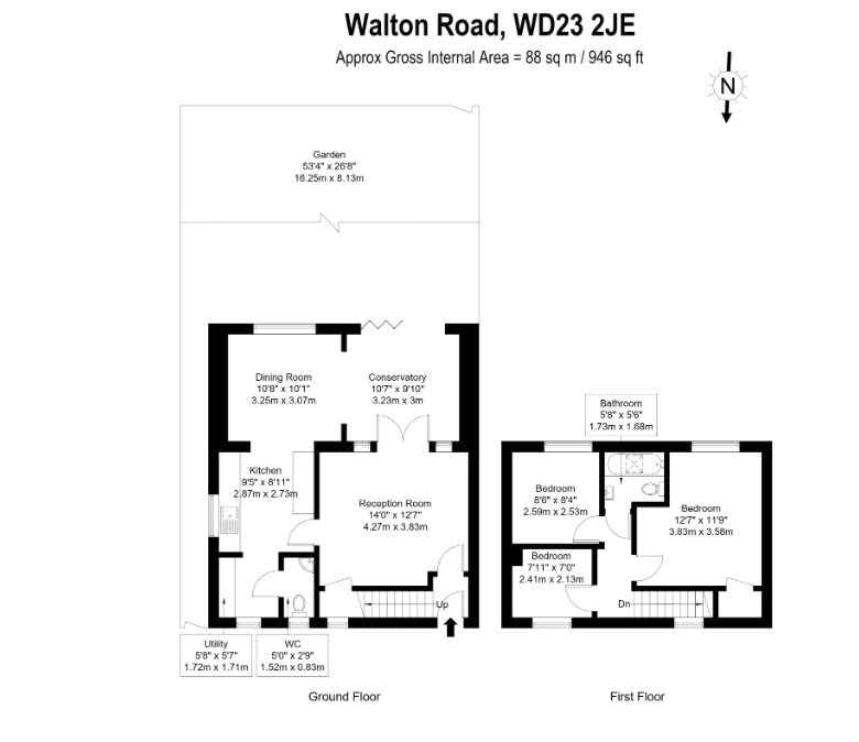 19, Walton Road, Hertfordshire floorplan
