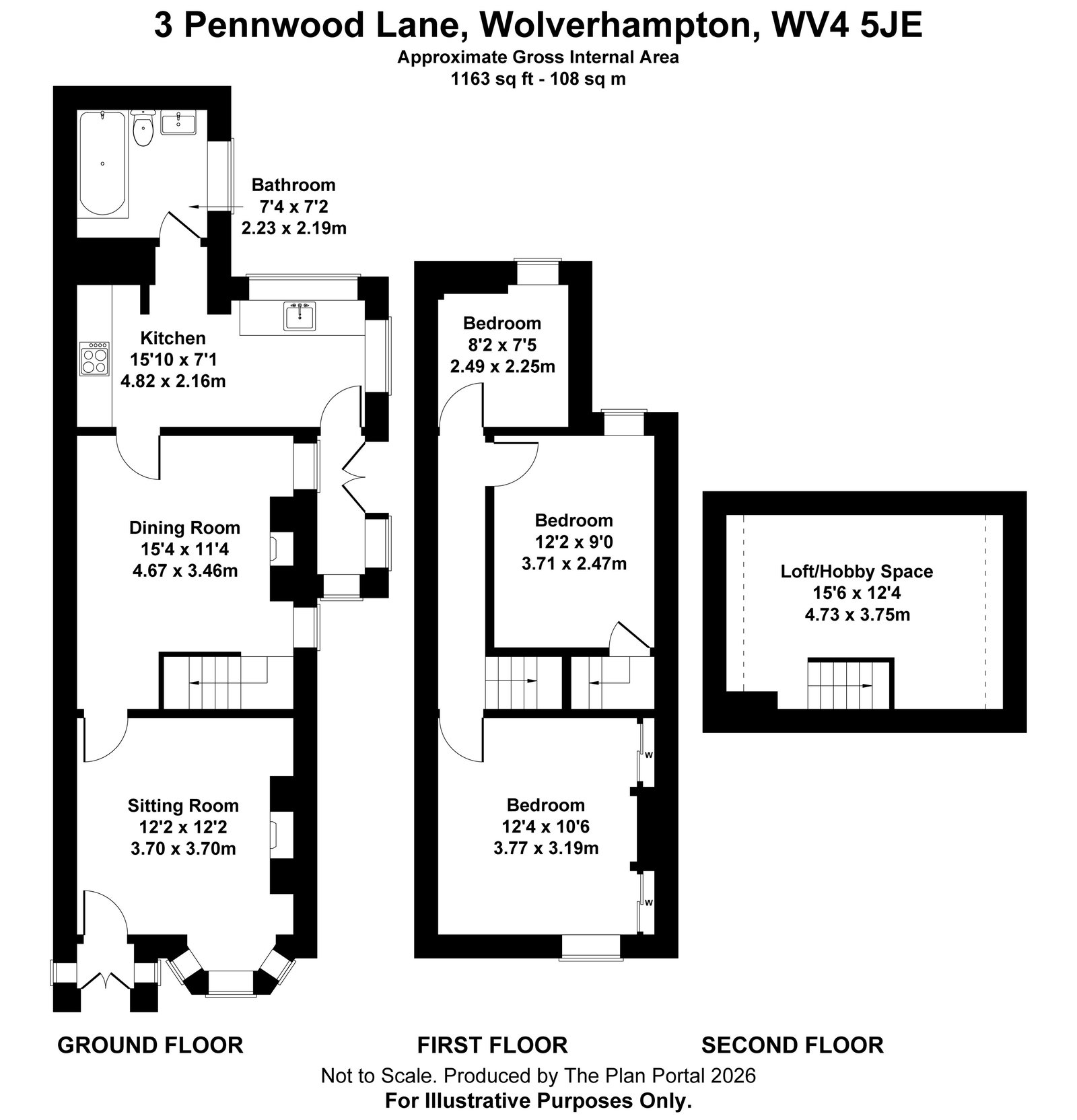 3, Pennwood Lane, Wolverhampton floorplan